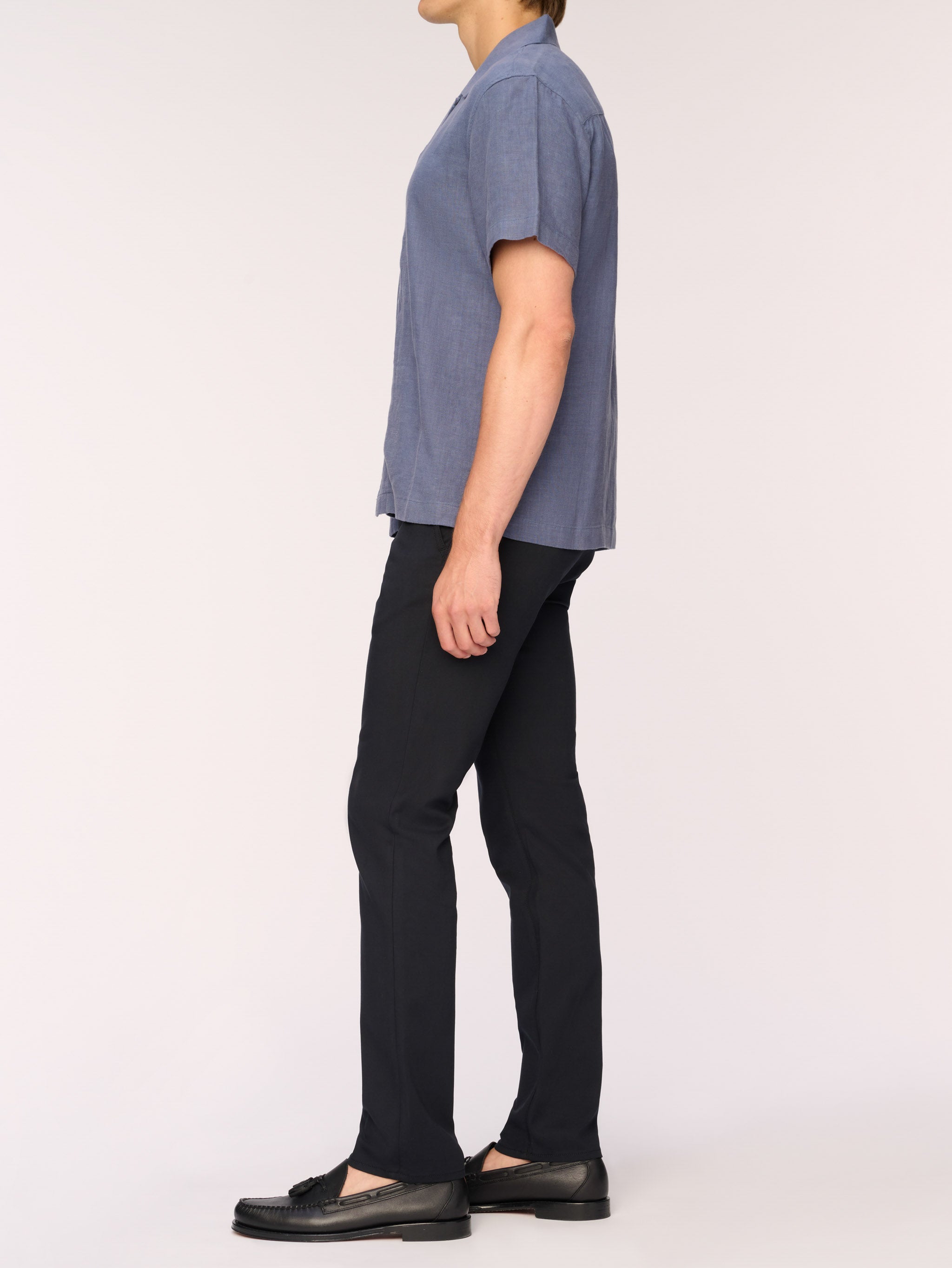 Hugh Shirt | Slate Blue Linen
