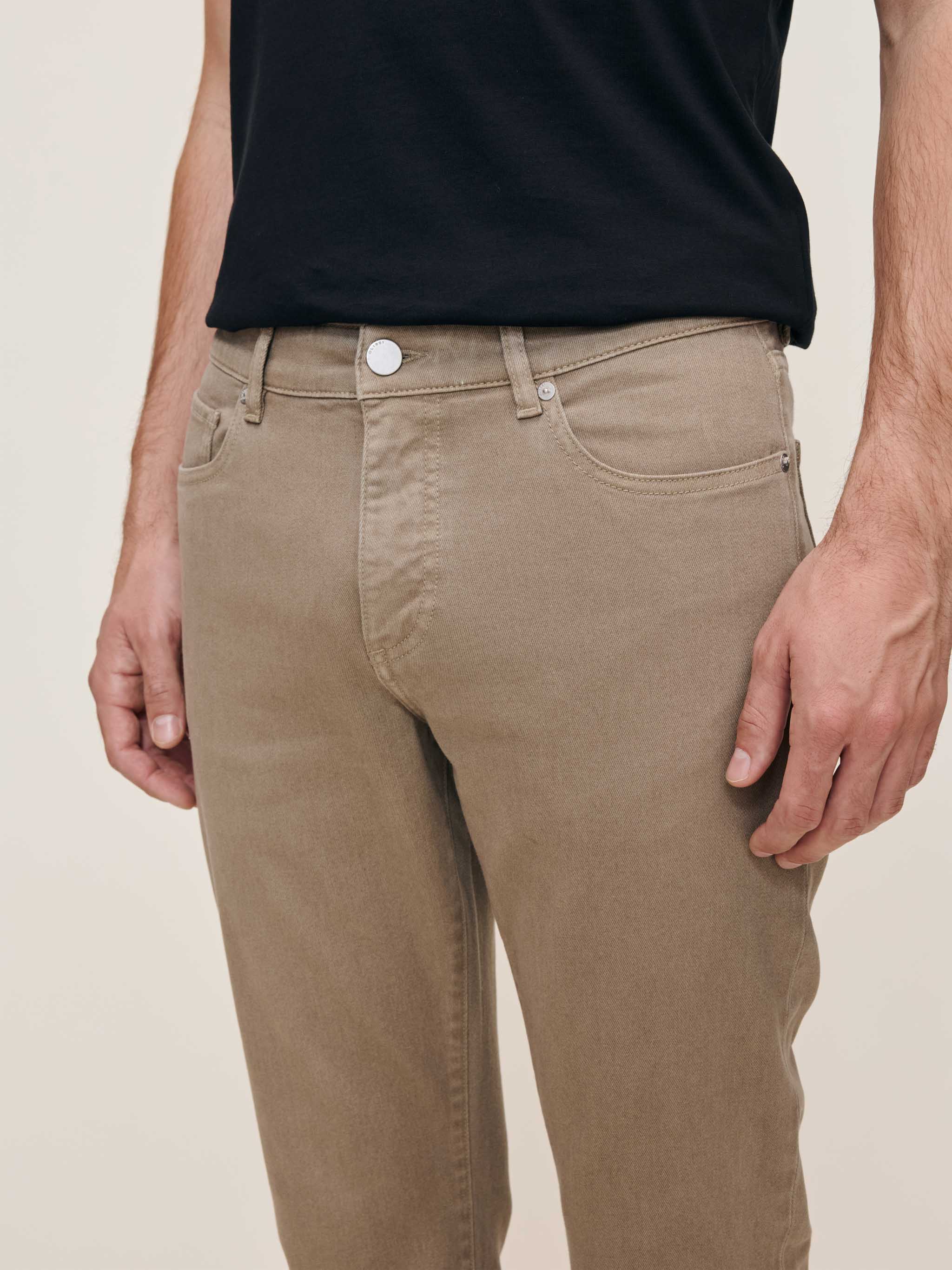 Avery Relaxed Straight Jeans | Desert Sand (Khaki)