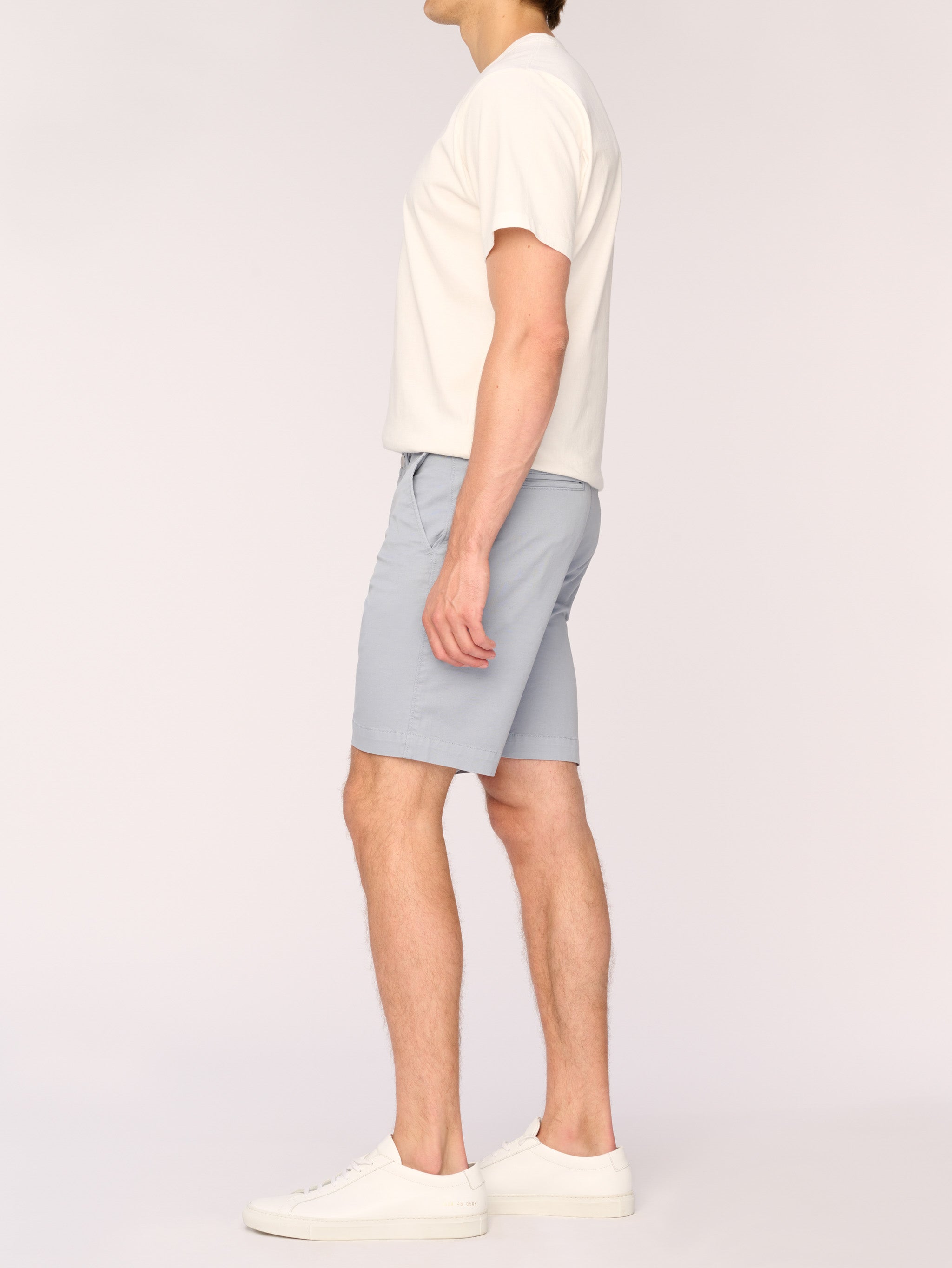 Men's Light Blue Twill Shorts