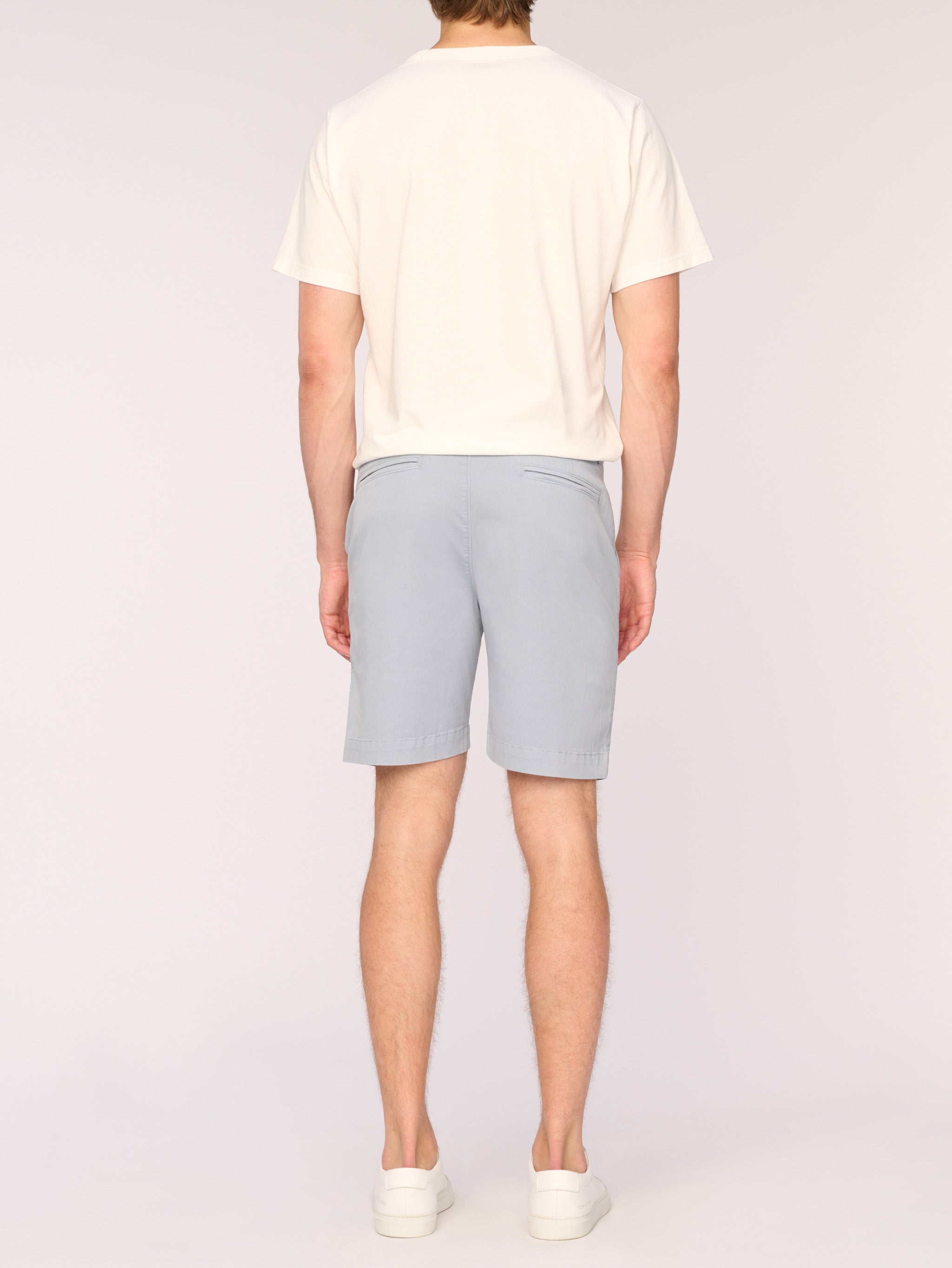 Men's Light Blue Twill Shorts