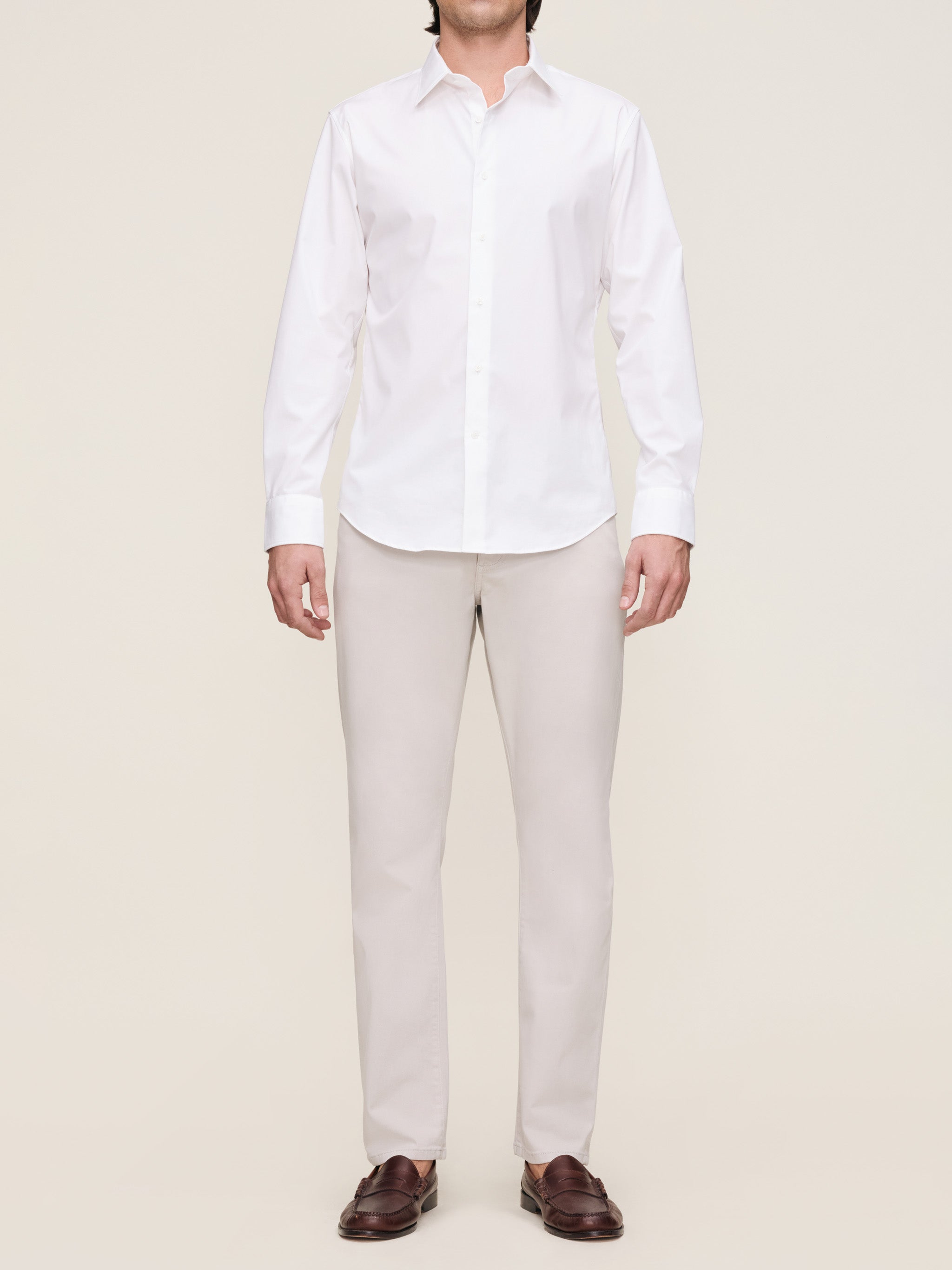 Russell Slim Straight Pants | Light Grey