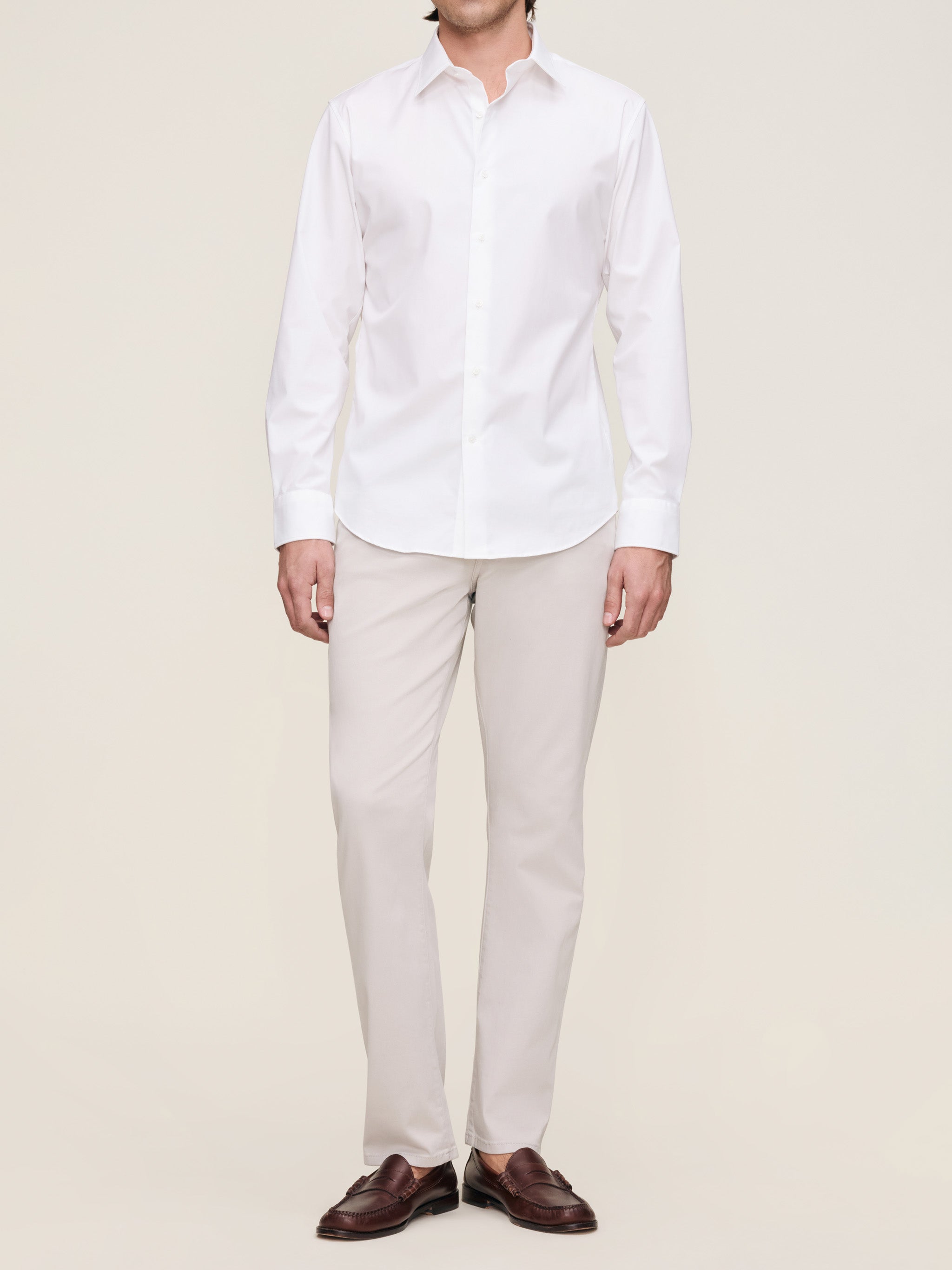 Russell Slim Straight Pants | Light Grey