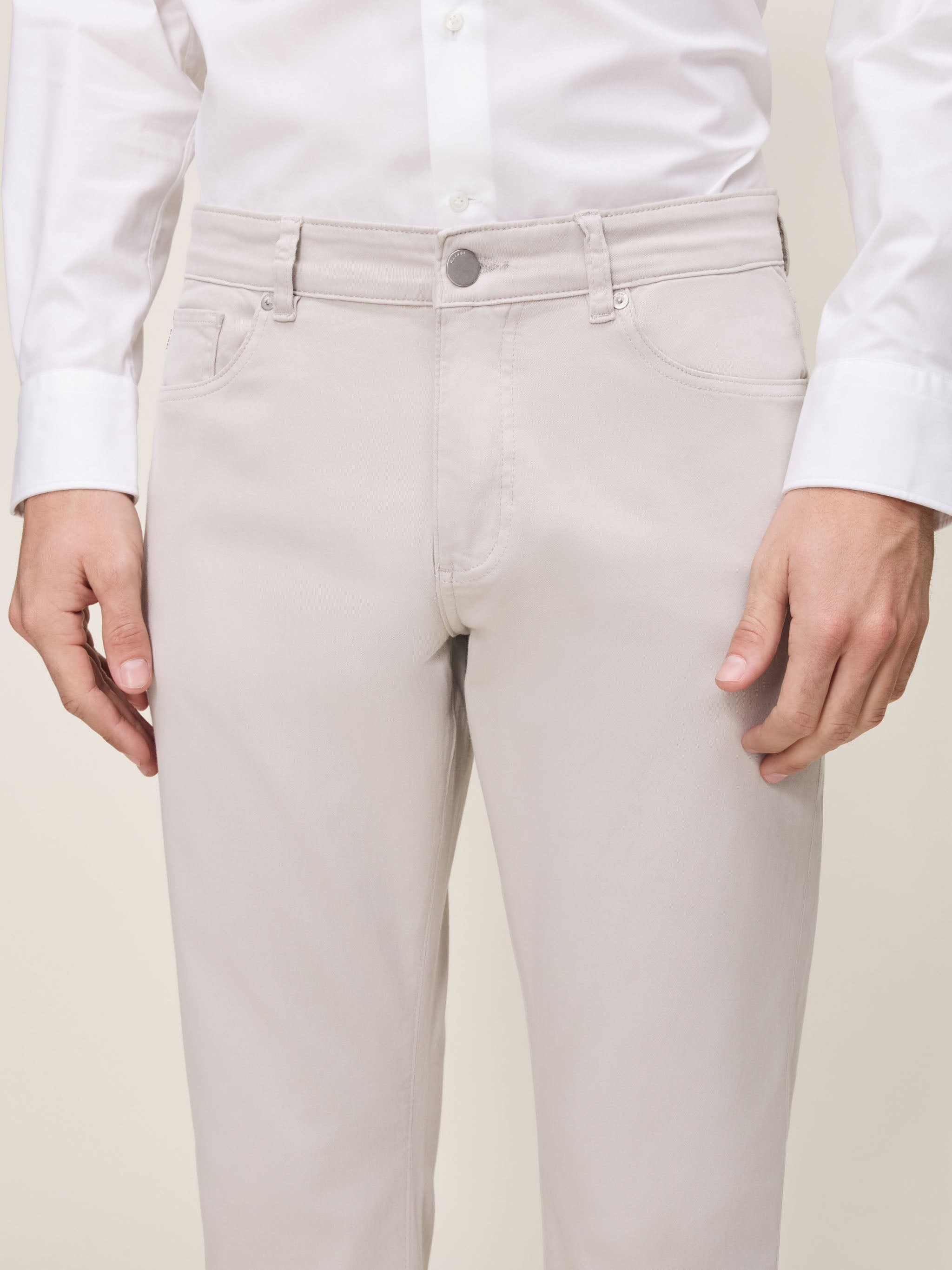 Russell Slim Straight Pants | Light Grey