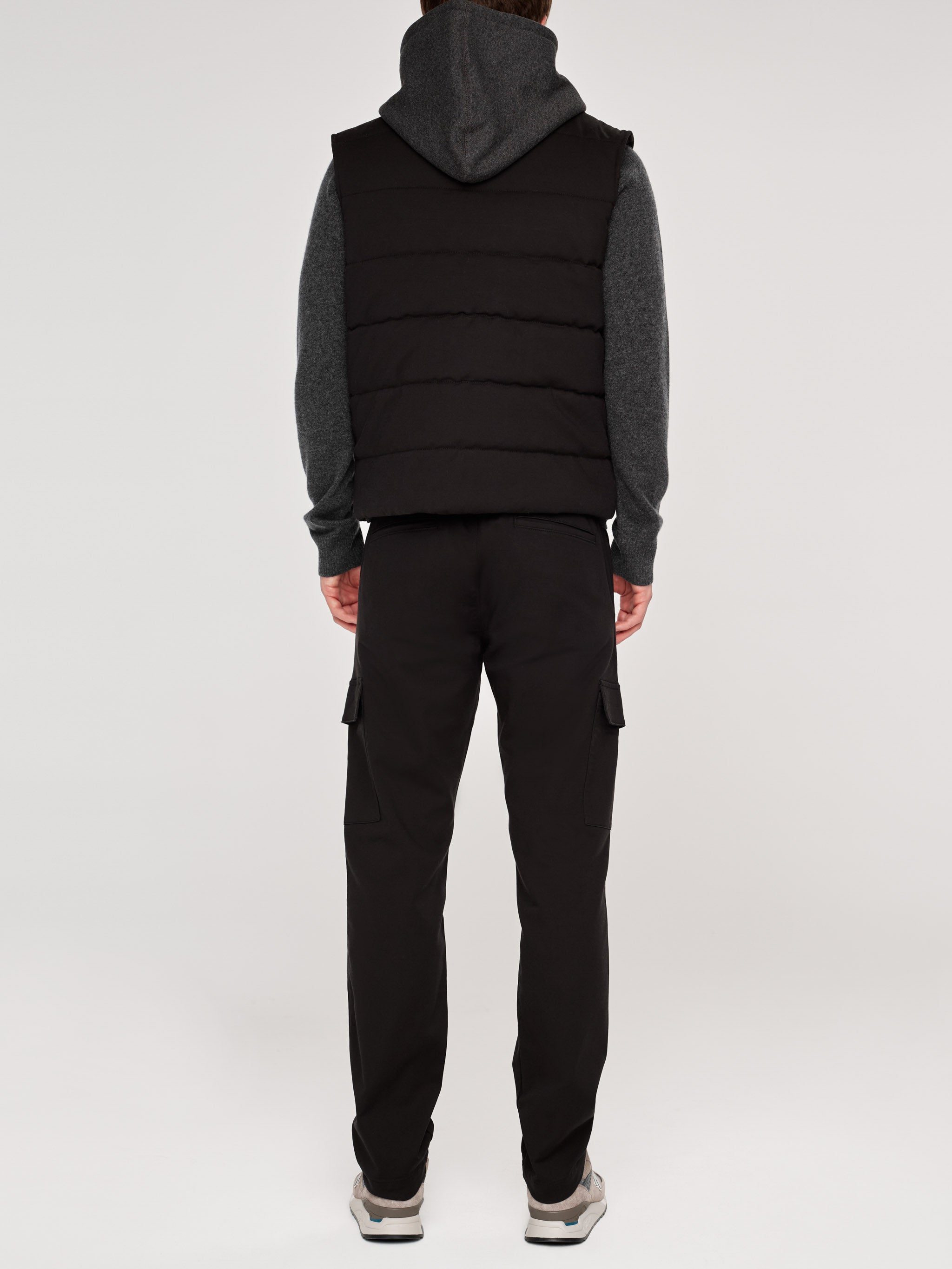 Hooded Vest | Black Onyx