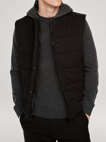 トップス COMMON/DIVISOR / NAMPULA/ HOOD VEST 11638_IVAN_BLACKONYX_11699_HOO