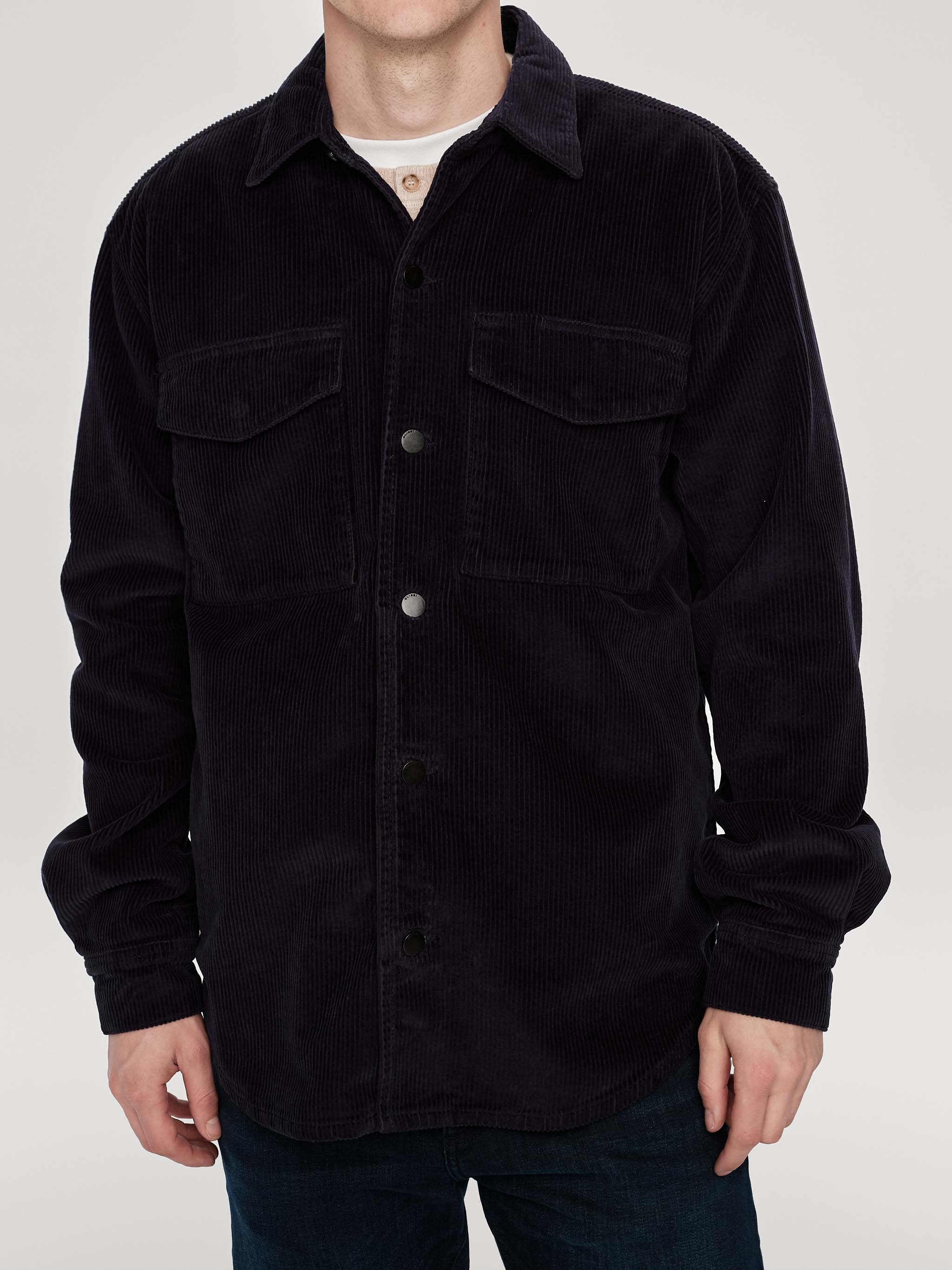 Hudson & Perry Shirt | Deep Marine Corduroy (Navy)