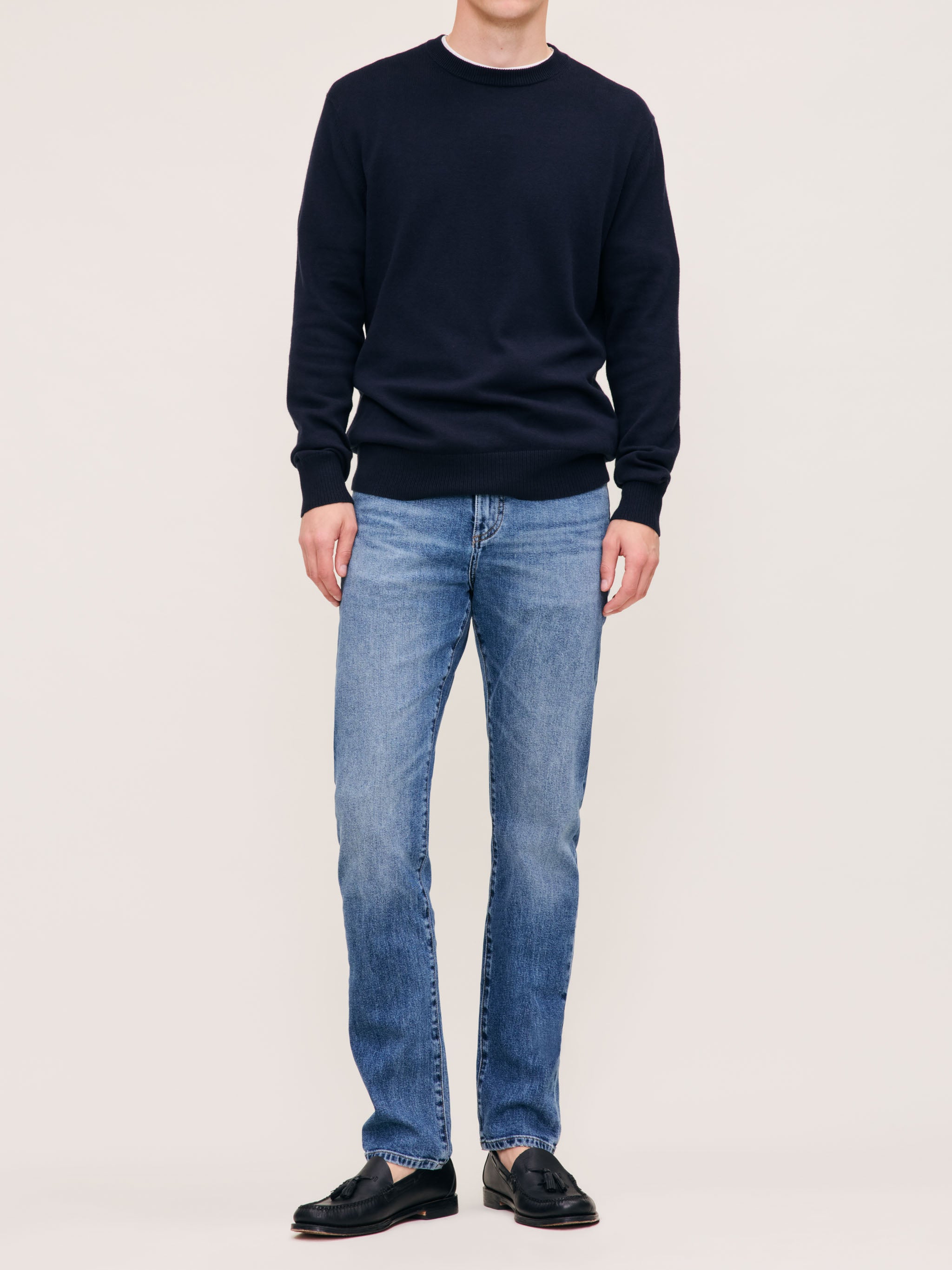 Men's Slim Straight Blue Jeans