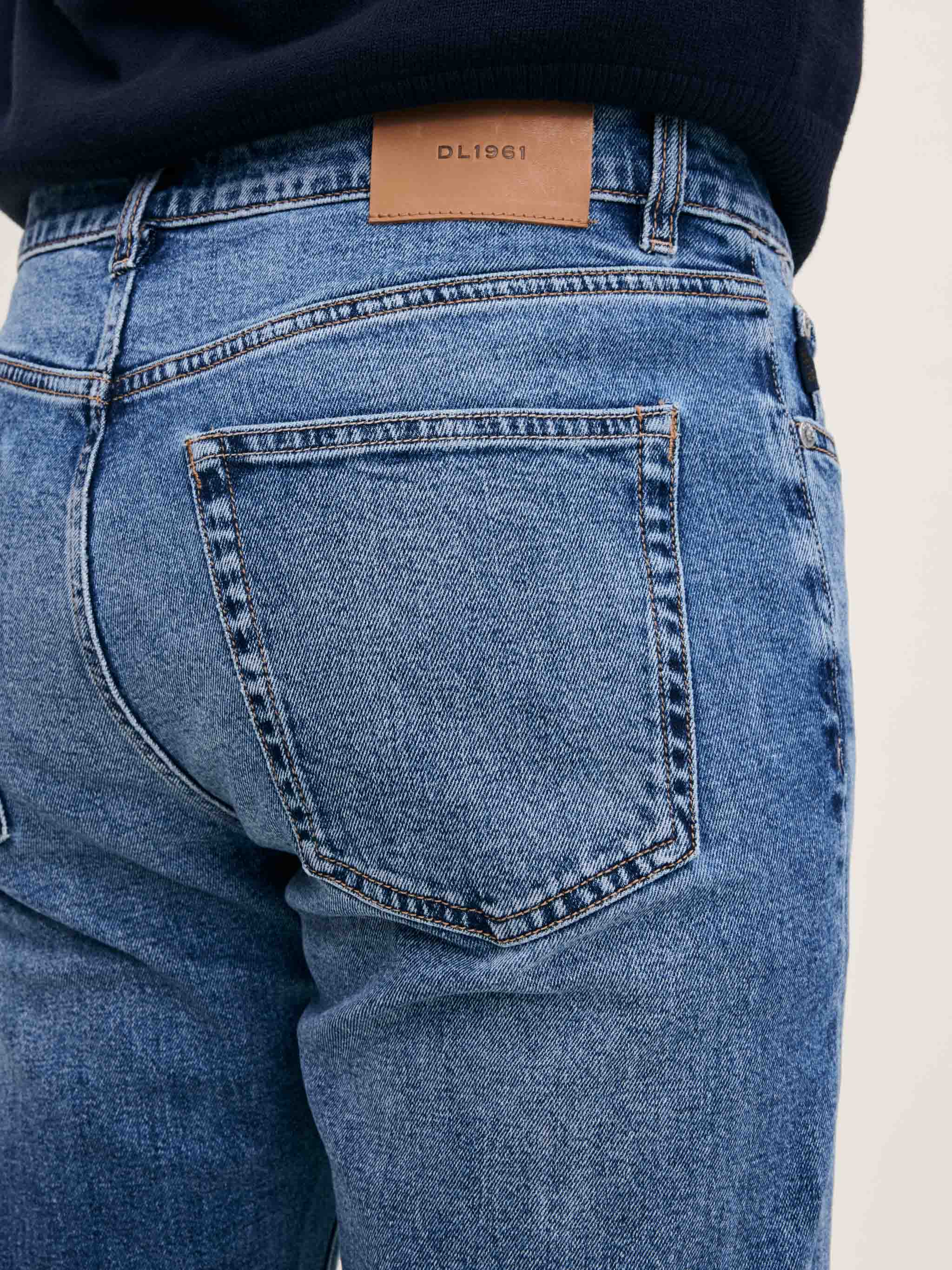 Men's Slim Straight Blue Jeans