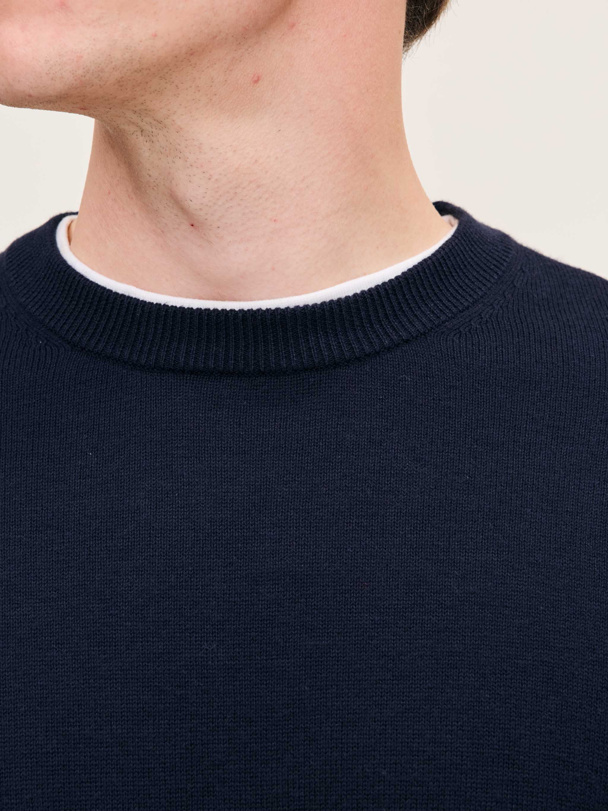 Men's Navy Blue Crewneck Sweater