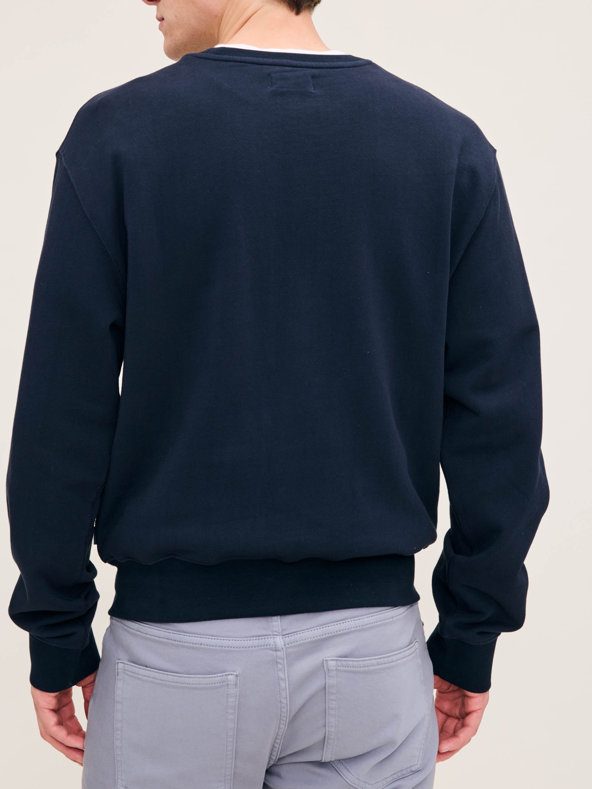 Men's Navy Blue Crewneck Sweatshirt