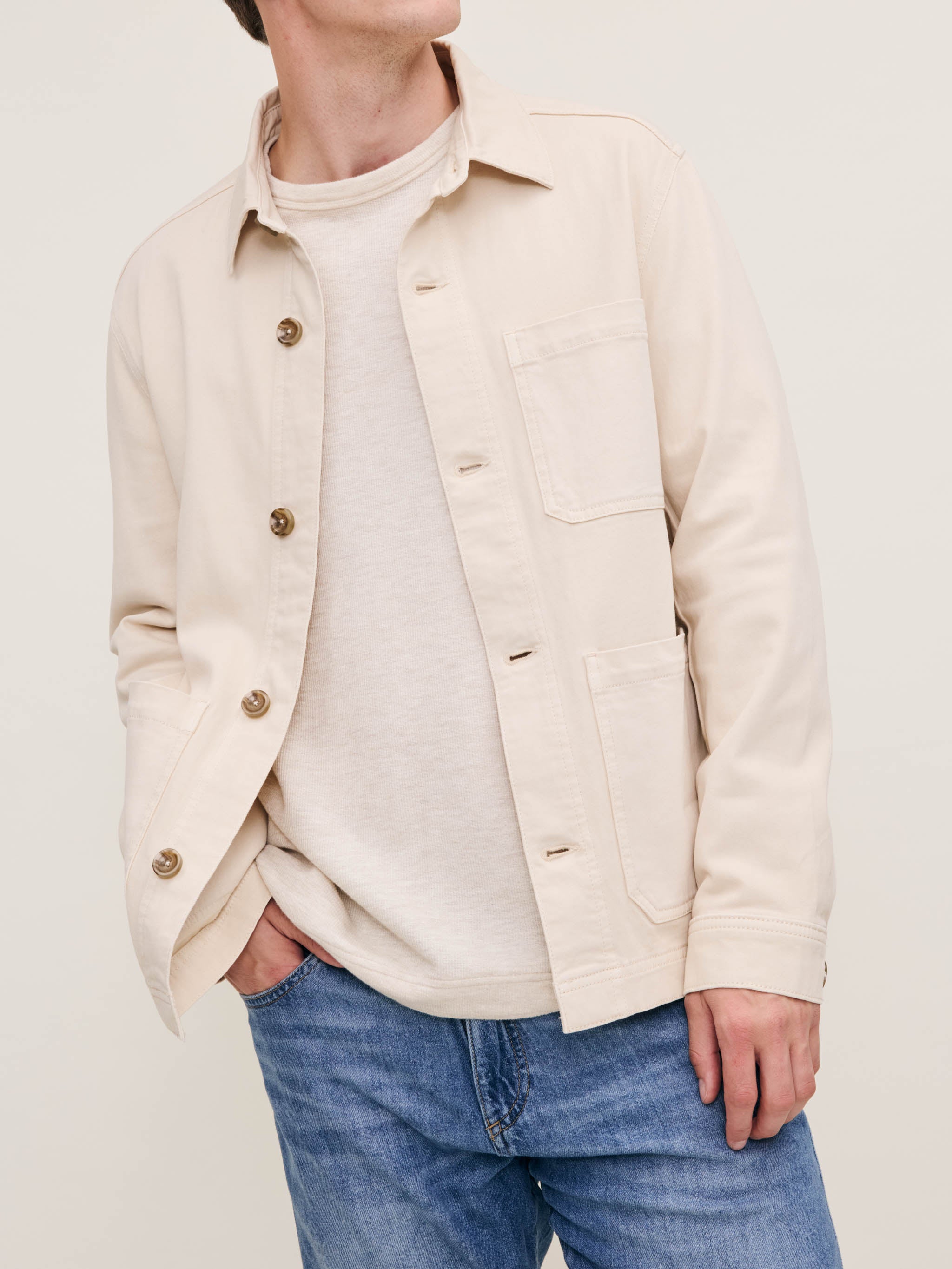 Sean Shirt Jacket | Jute