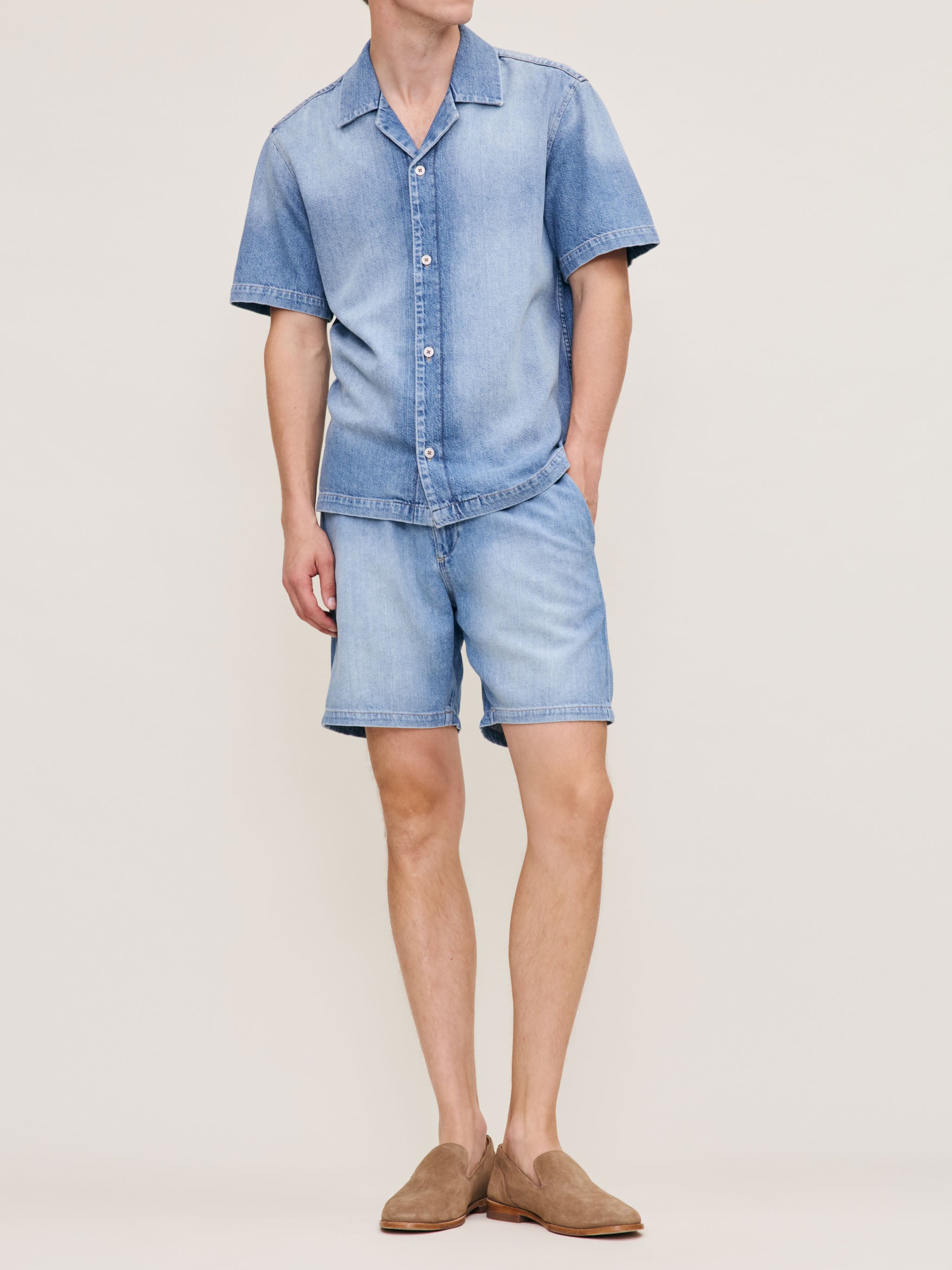 Men's Light Blue Denim Shirt