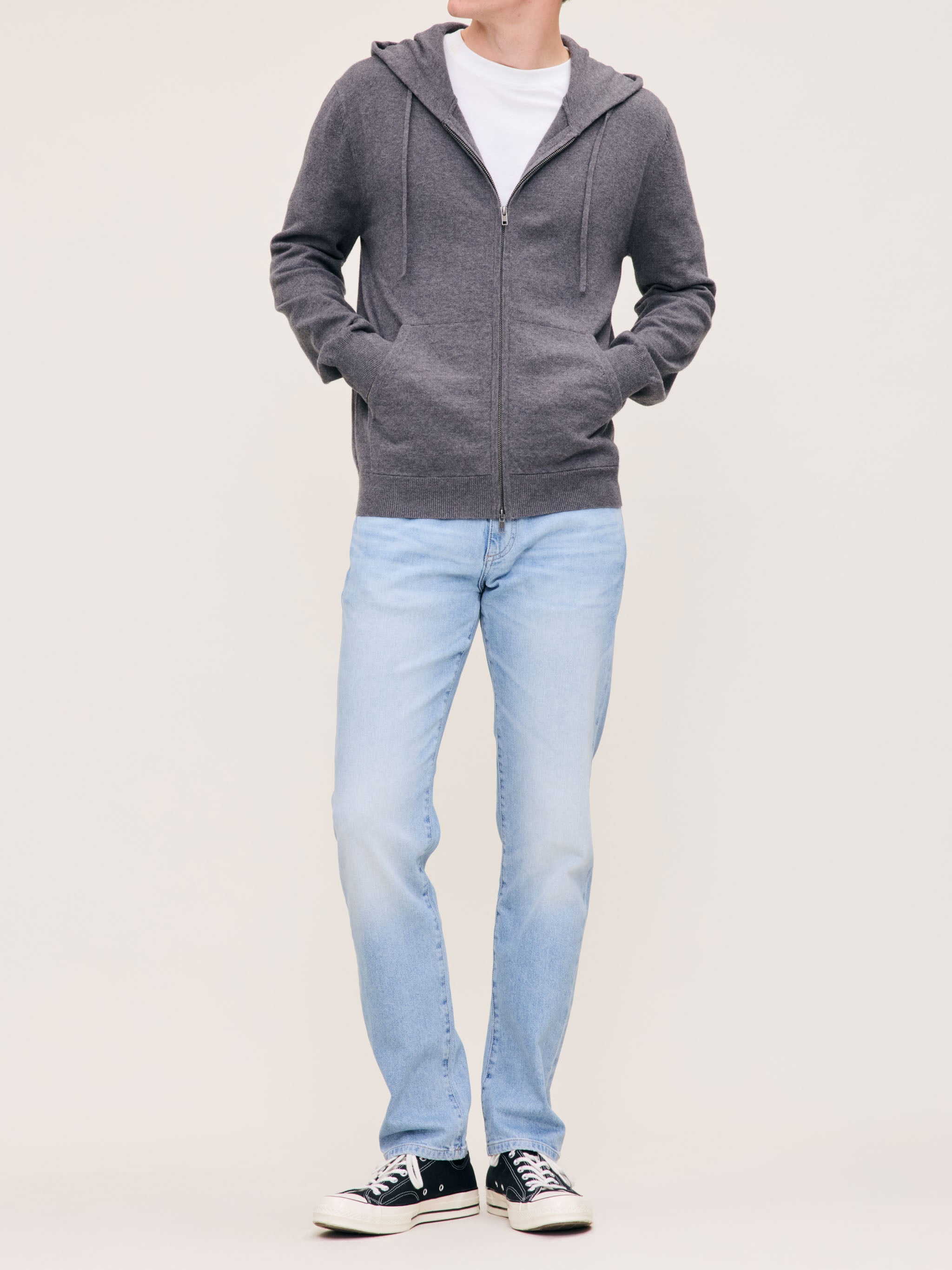 Zip-Up Hoodie | Charcoal Grey