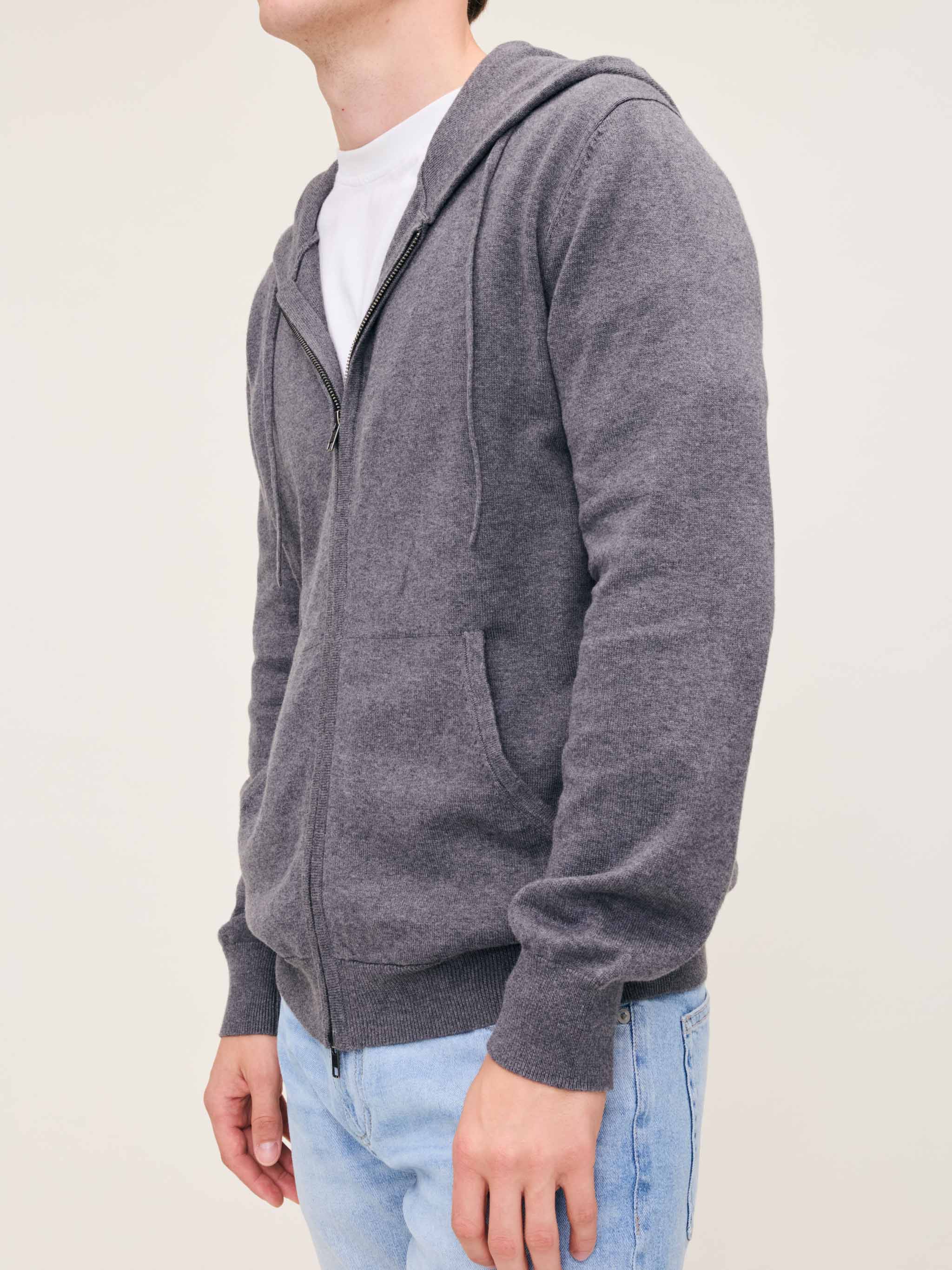 Zip-Up Hoodie | Charcoal Grey