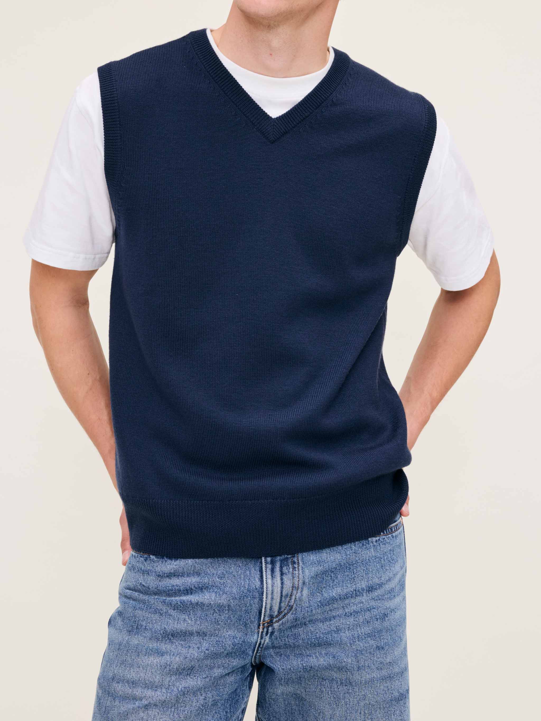 Men's Blue Sweater Vest