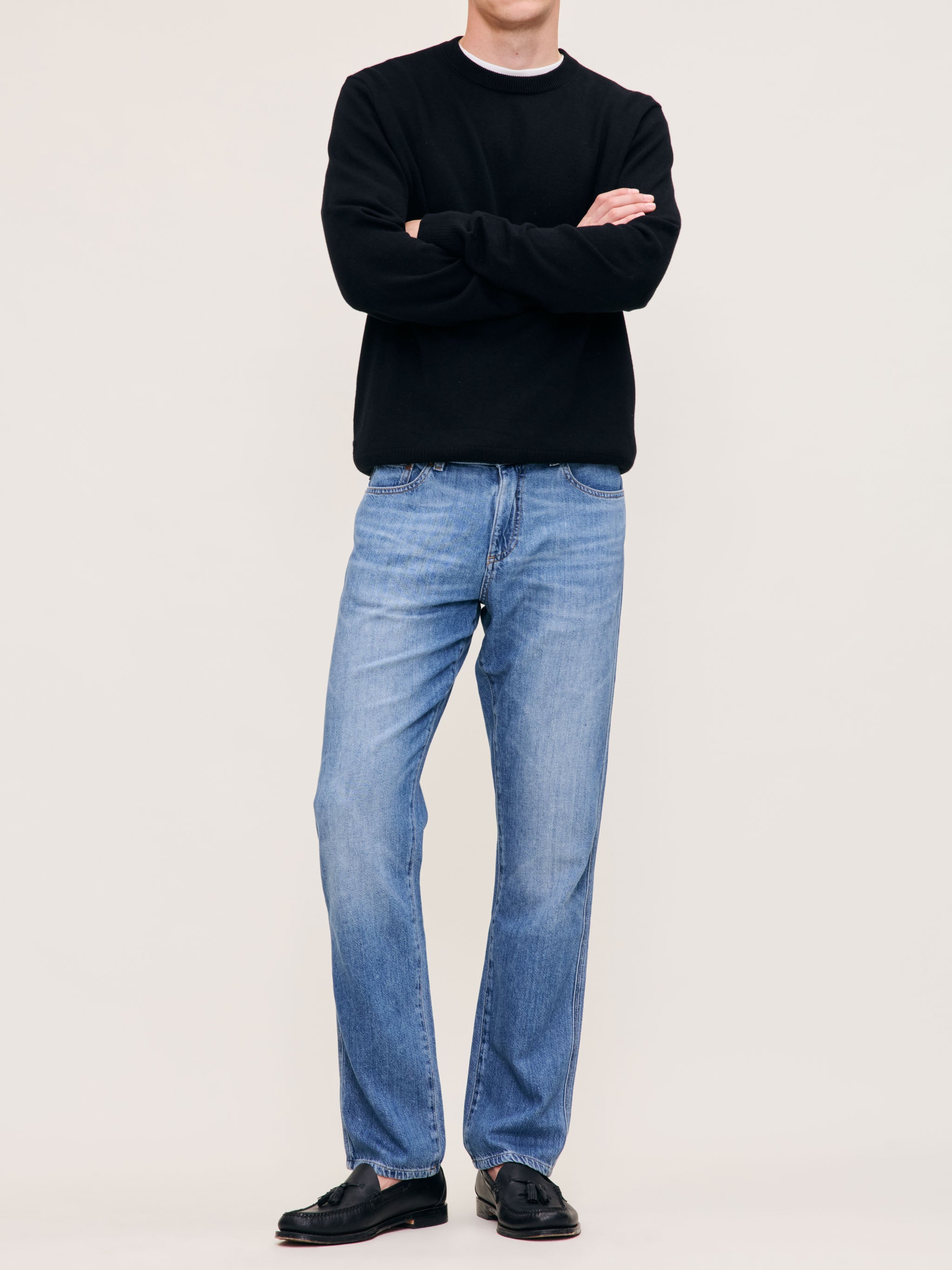 Men's Slim Straight Blue Jeans