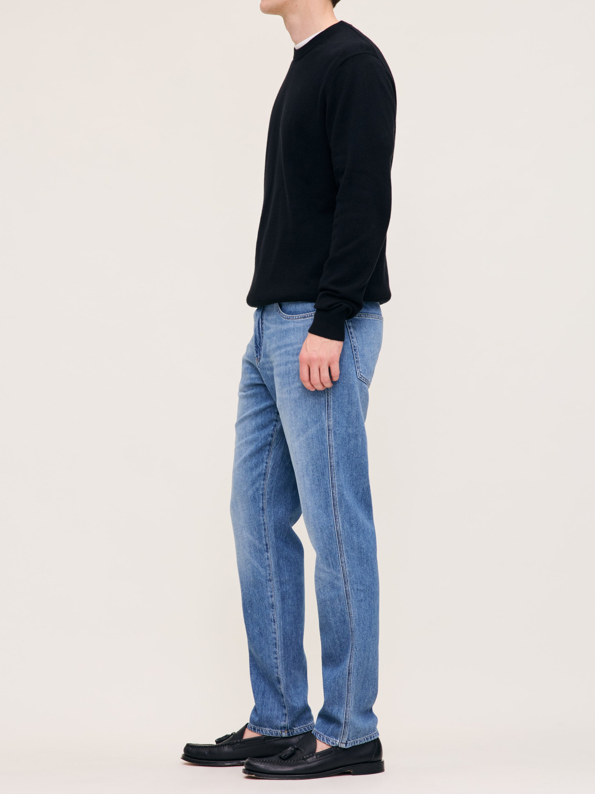 Men's Slim Straight Blue Jeans