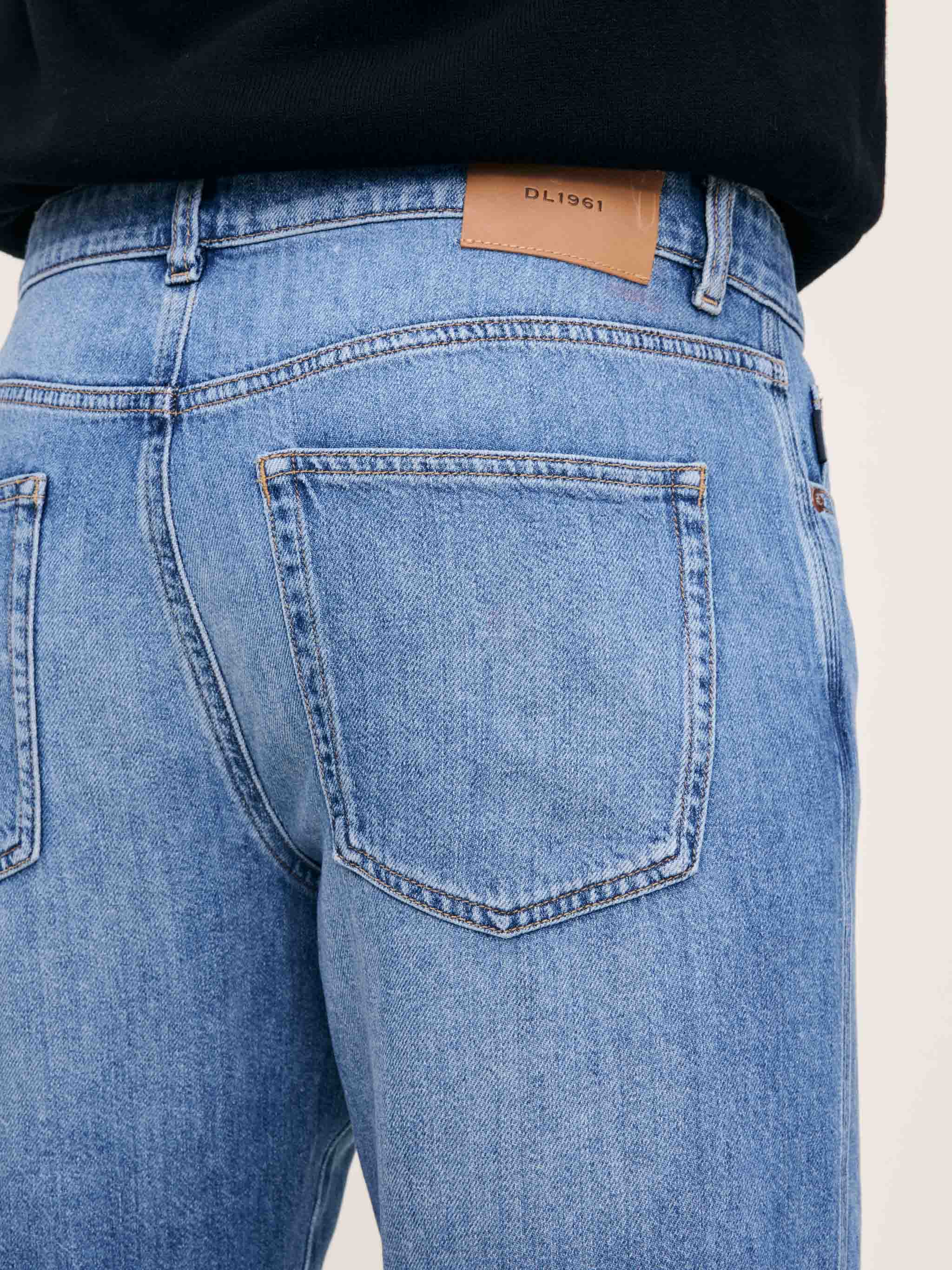 Men's Slim Straight Blue Jeans