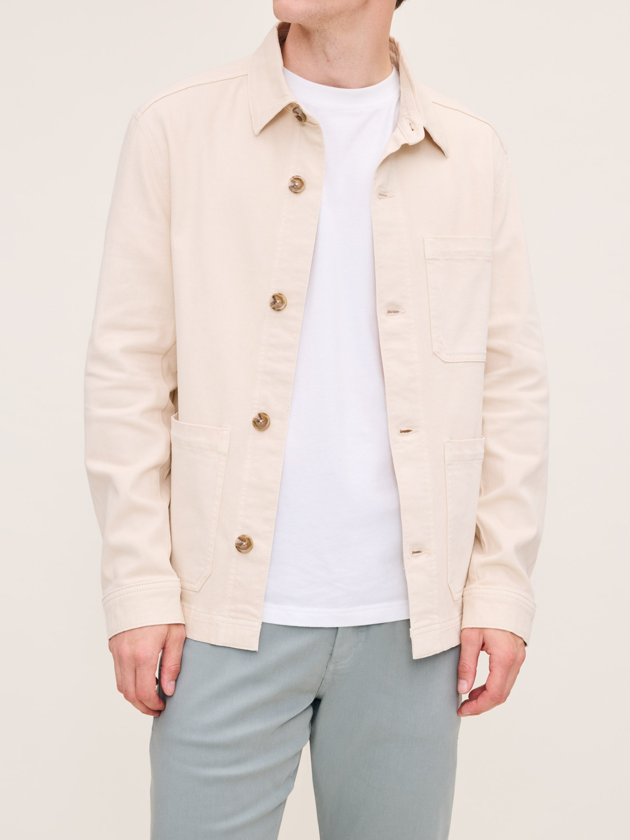 Men's Cream Twill Jacket