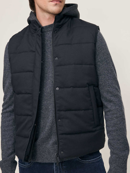 Padded Vest | Black Onyx | DL1961 Premium Denim