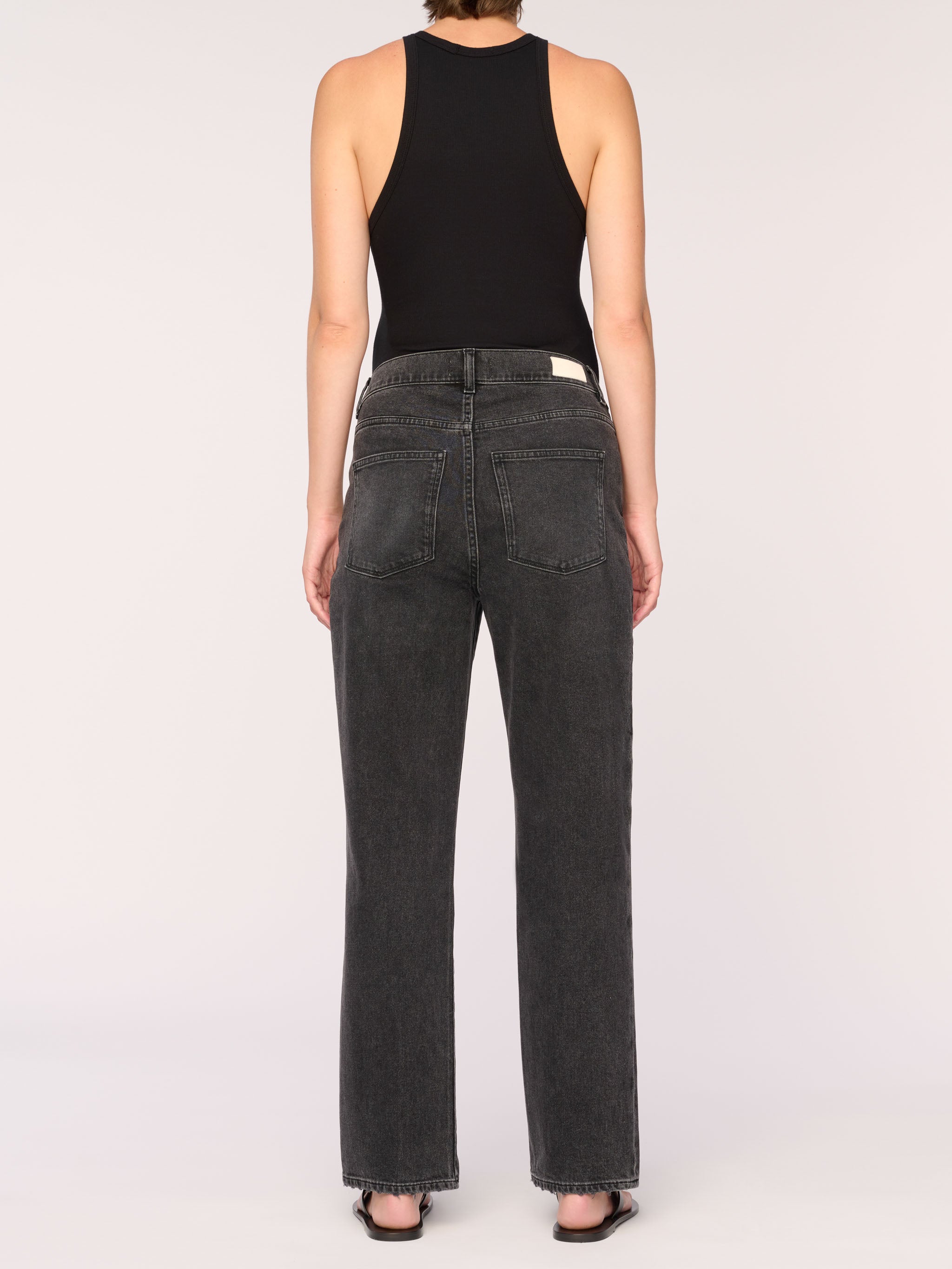 women's maternity straight black jeans