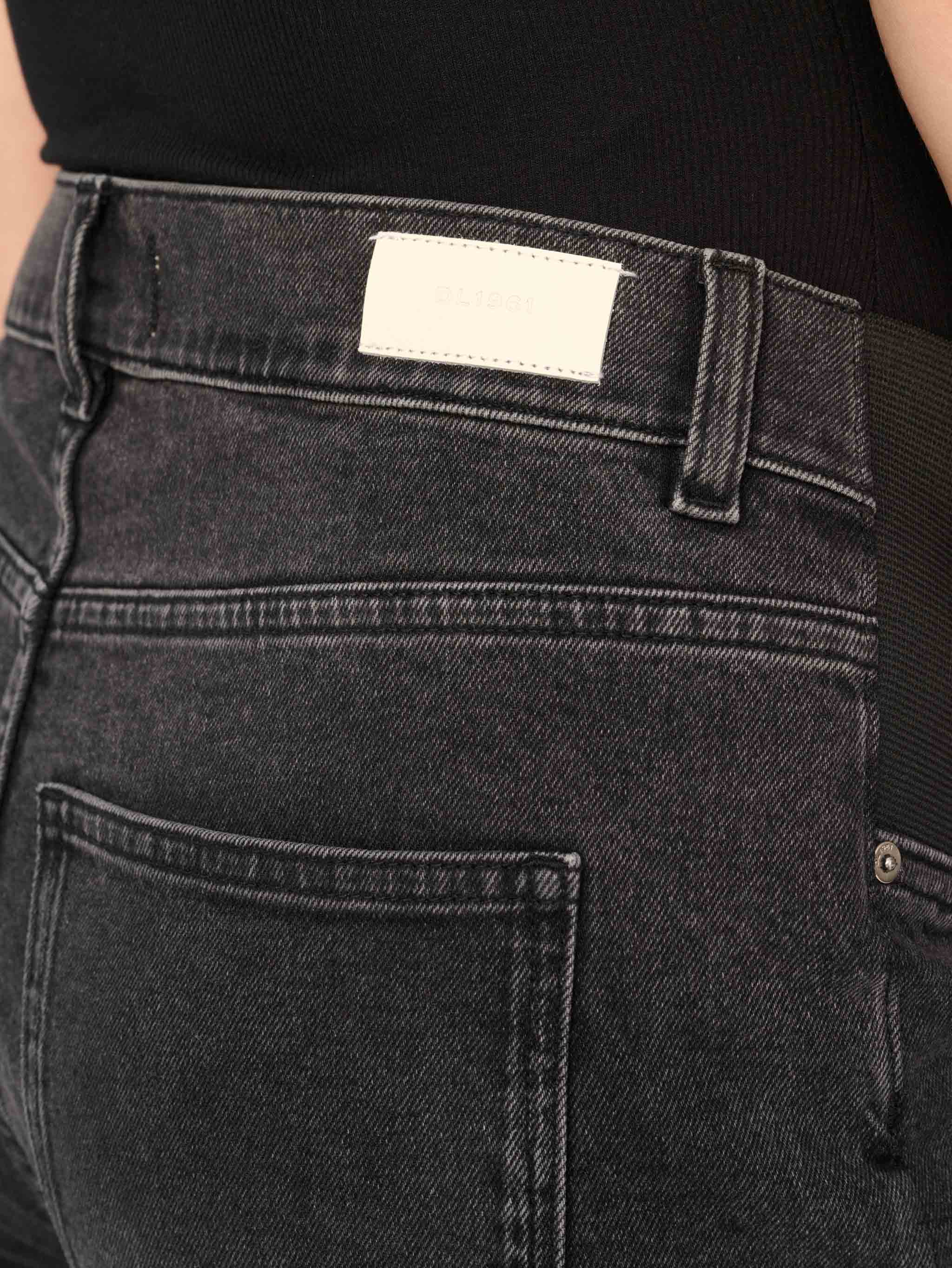 women's maternity straight black jeans