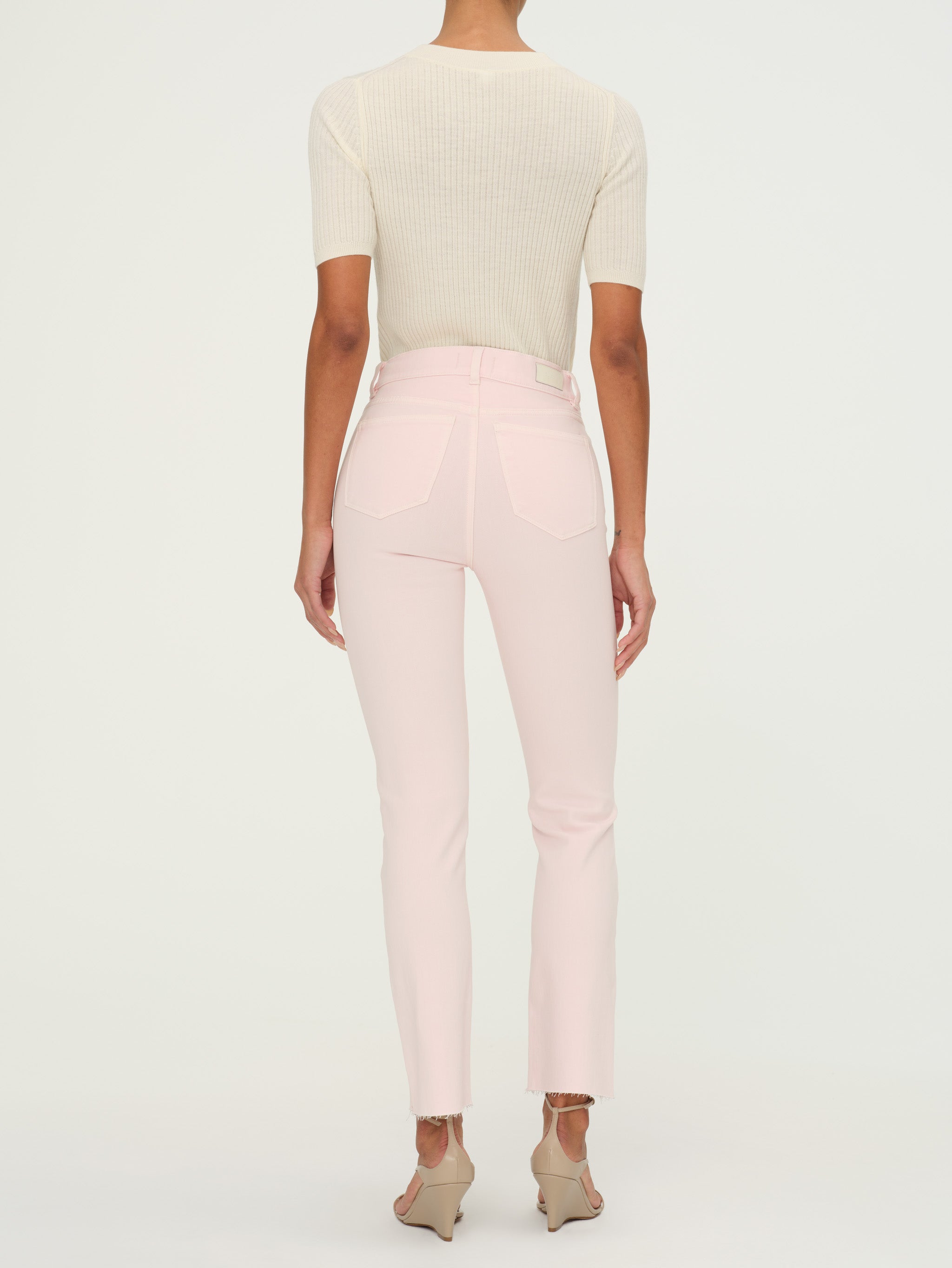 women's straight pink jean
