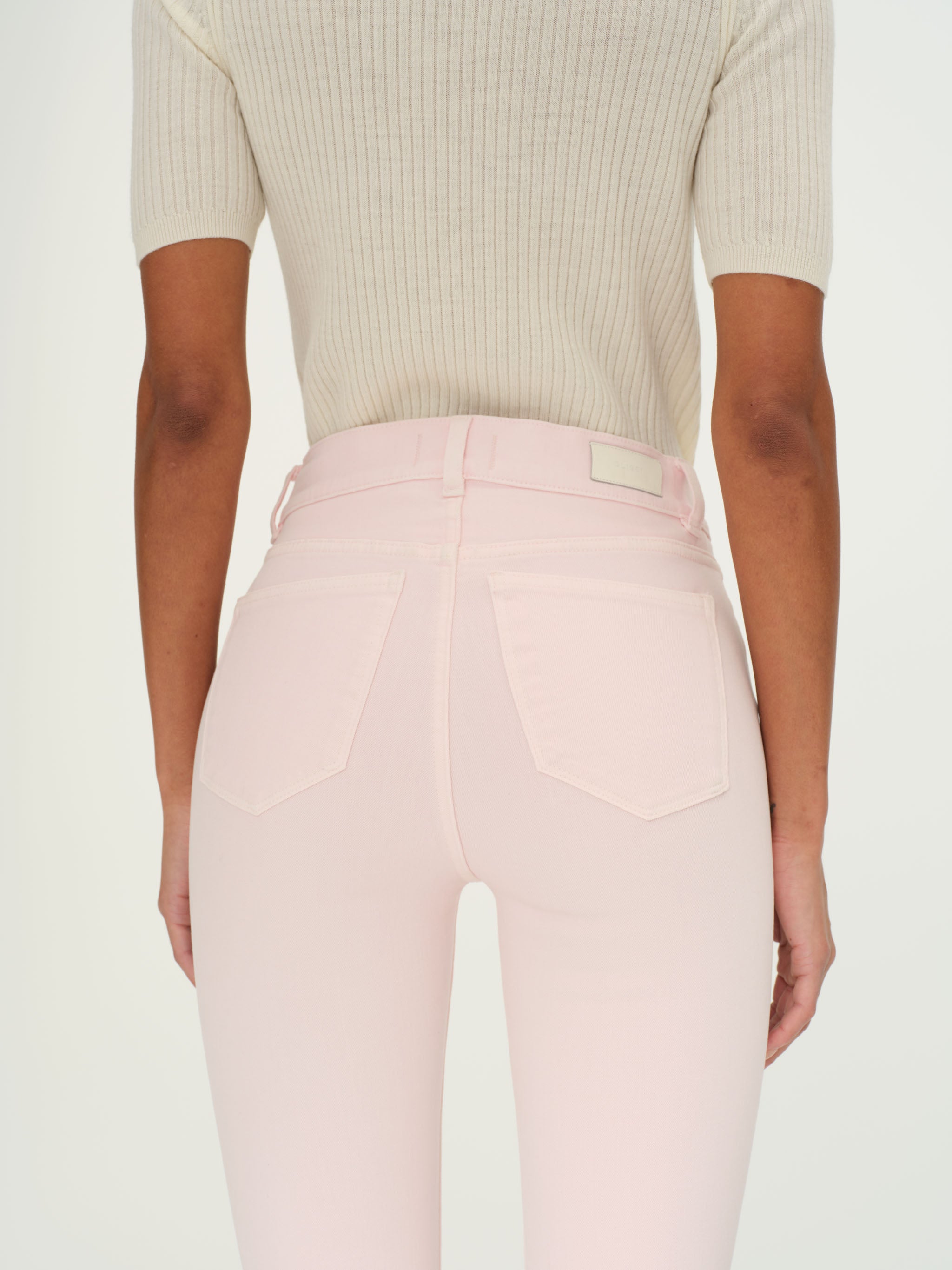 women's straight pink jean