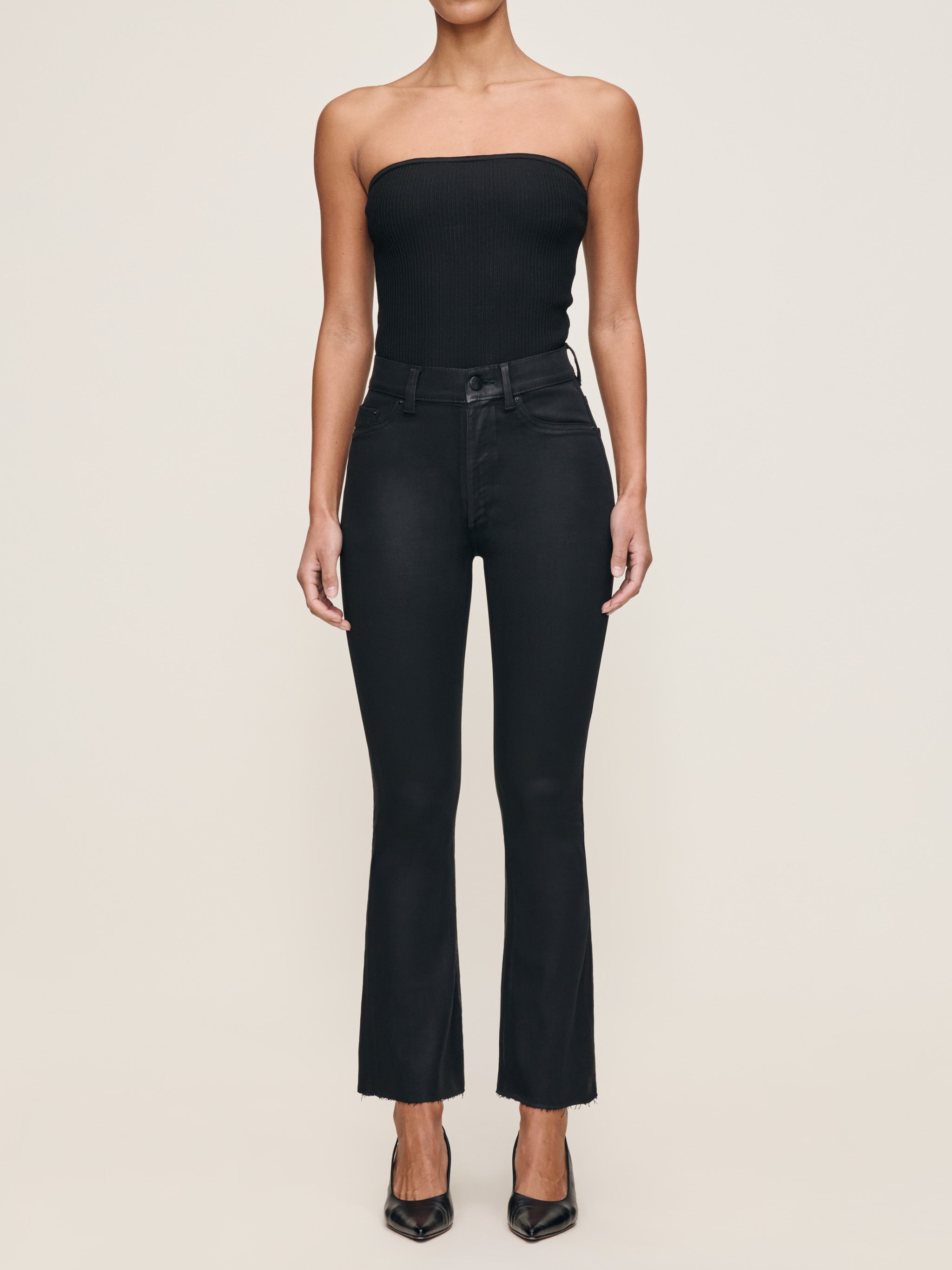 women's bootcut black jean