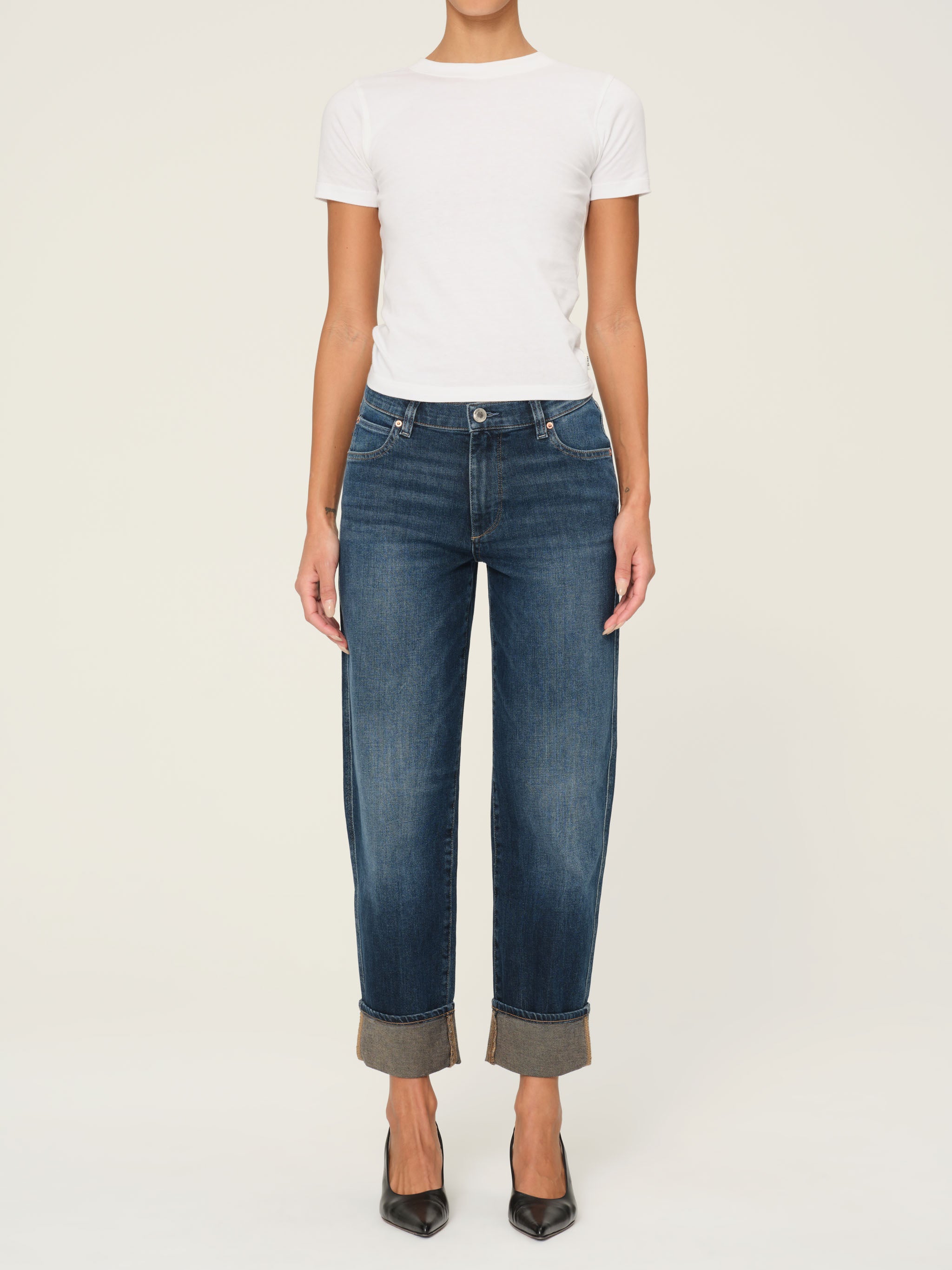 women's boyfriend blue jean