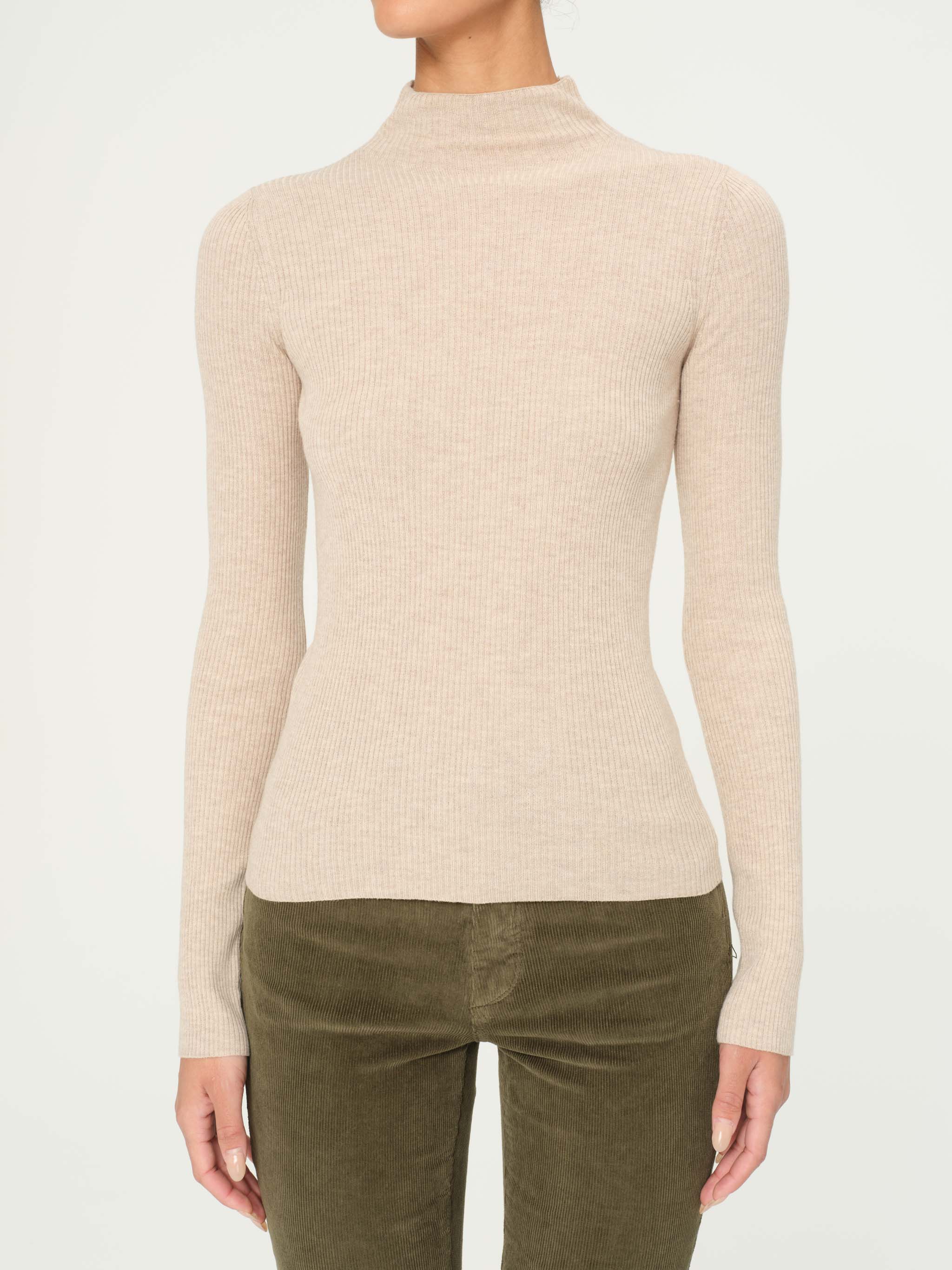 women's long sleeve khaki top