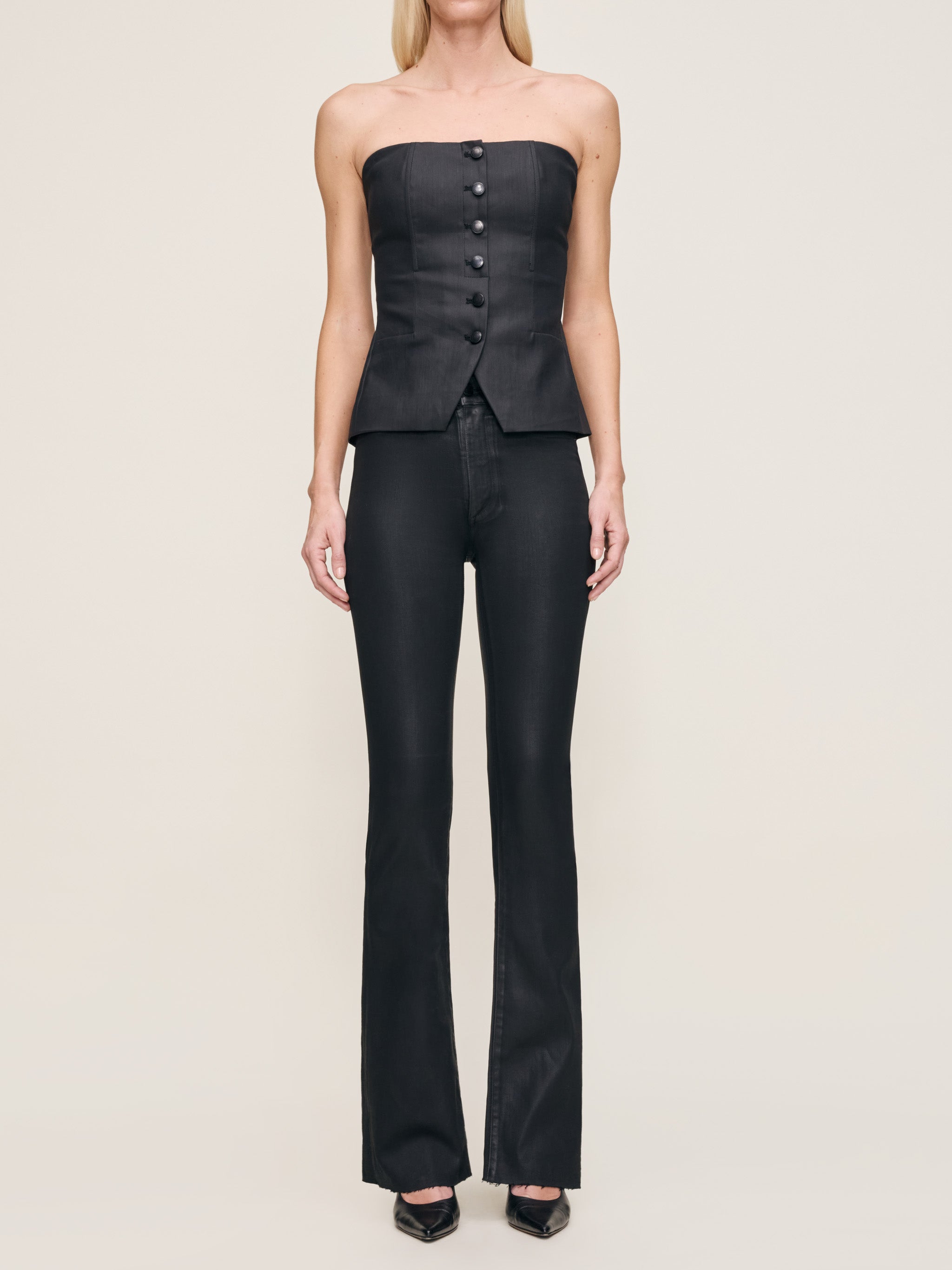 women's bootcut black jean