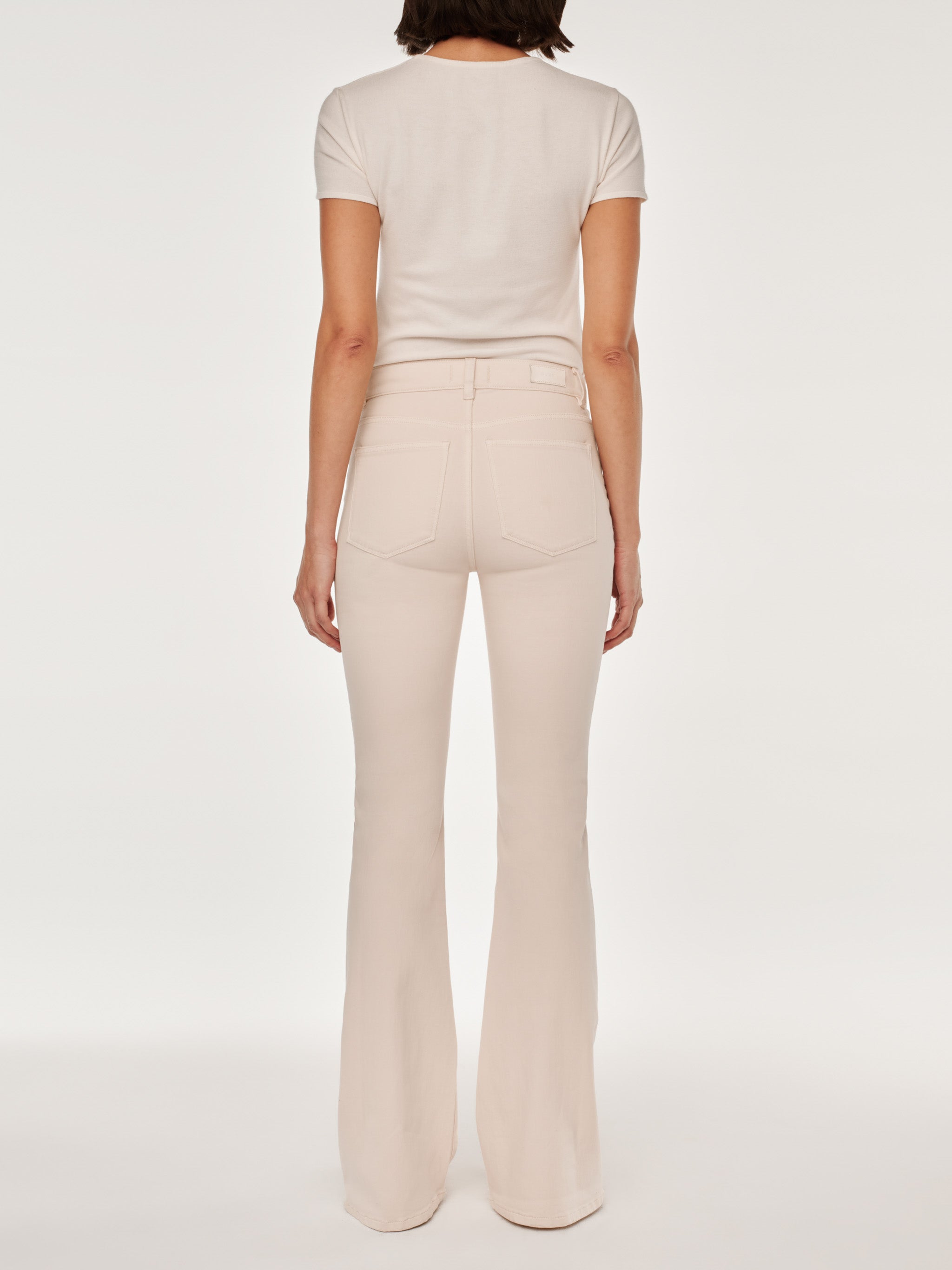 women's bootcut white jean