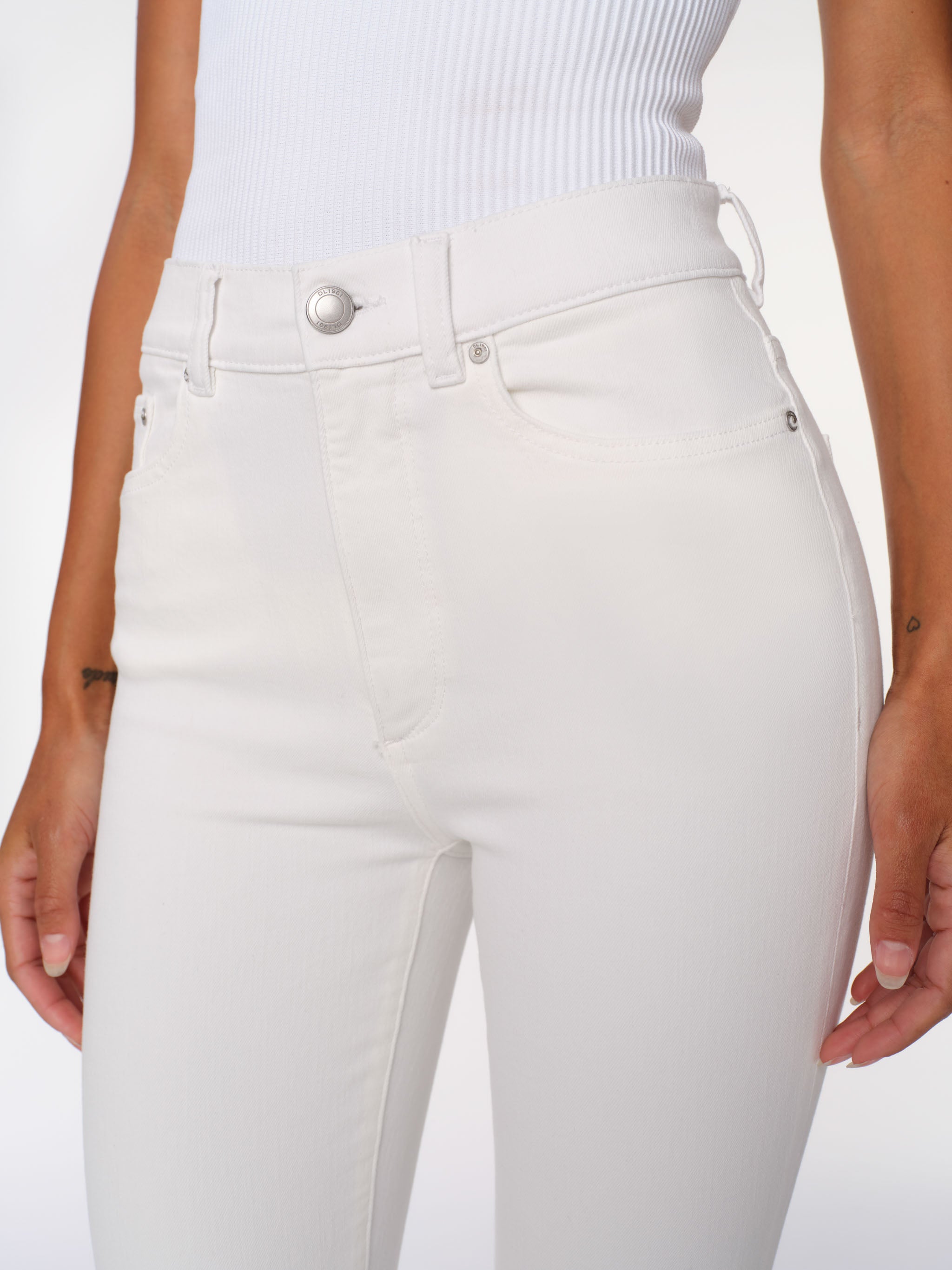 Women's White Boot Cut Jeans