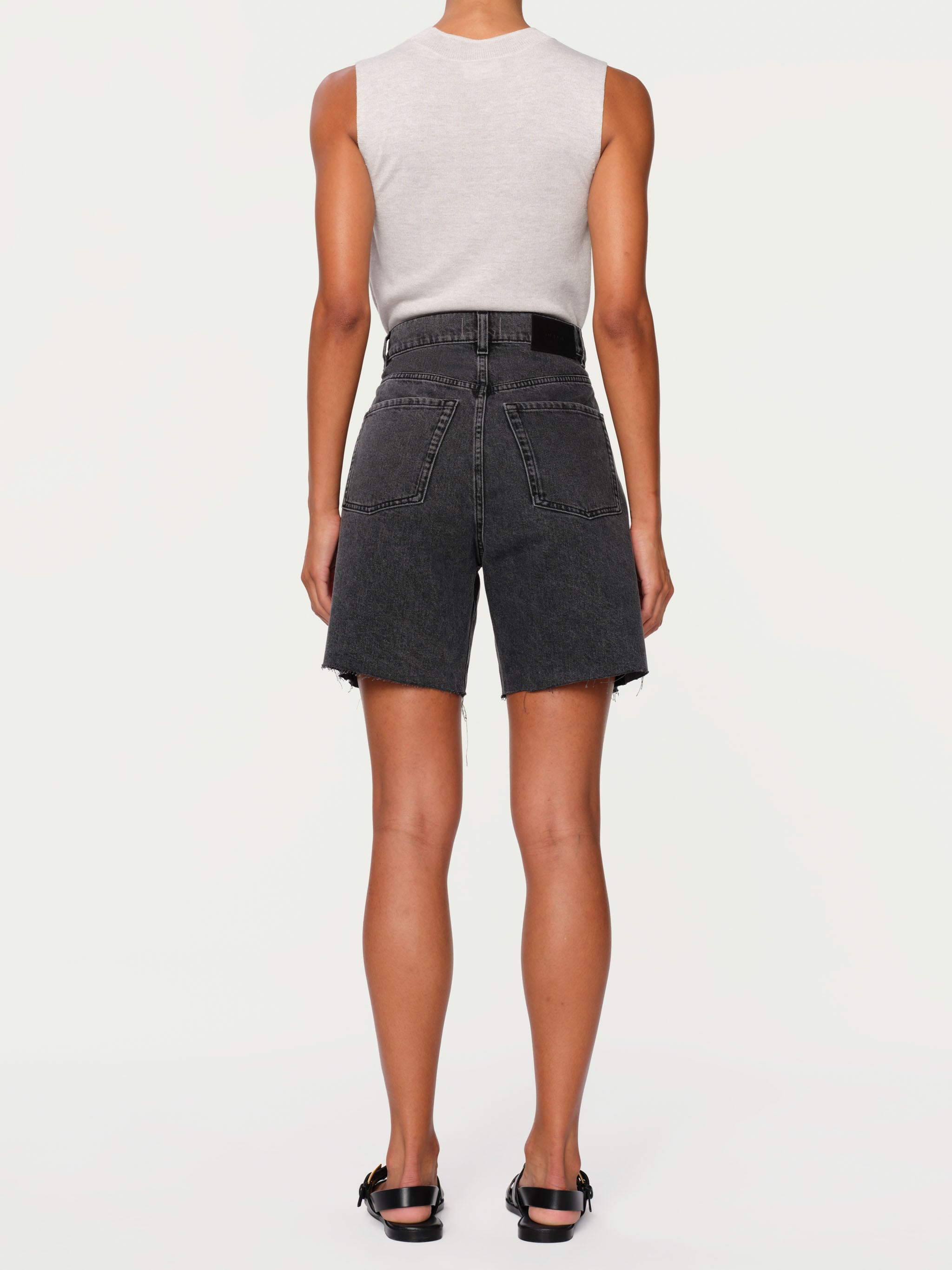 Women's Washed Black High Rise 7