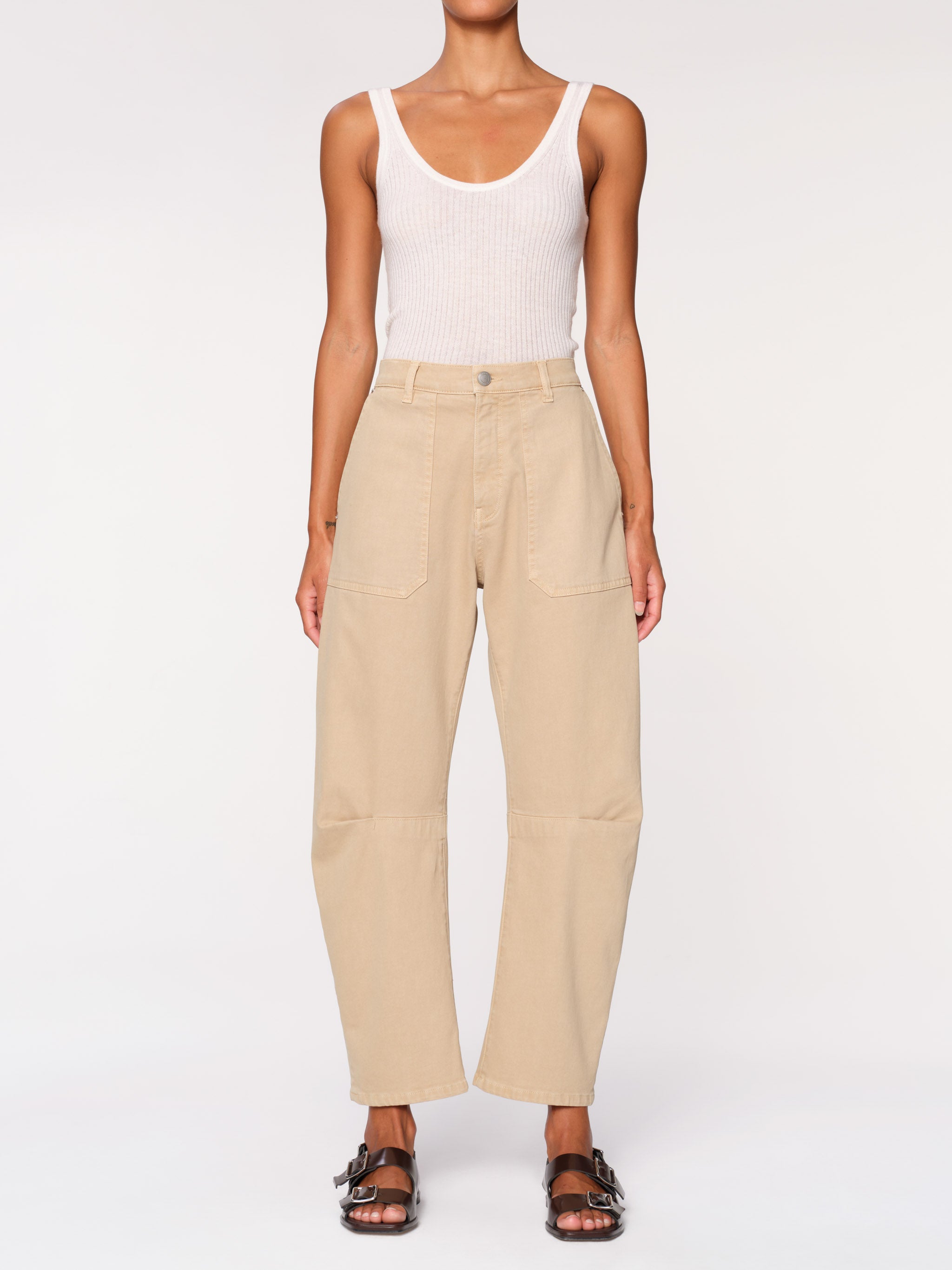 Women's Khaki Twill Jogger