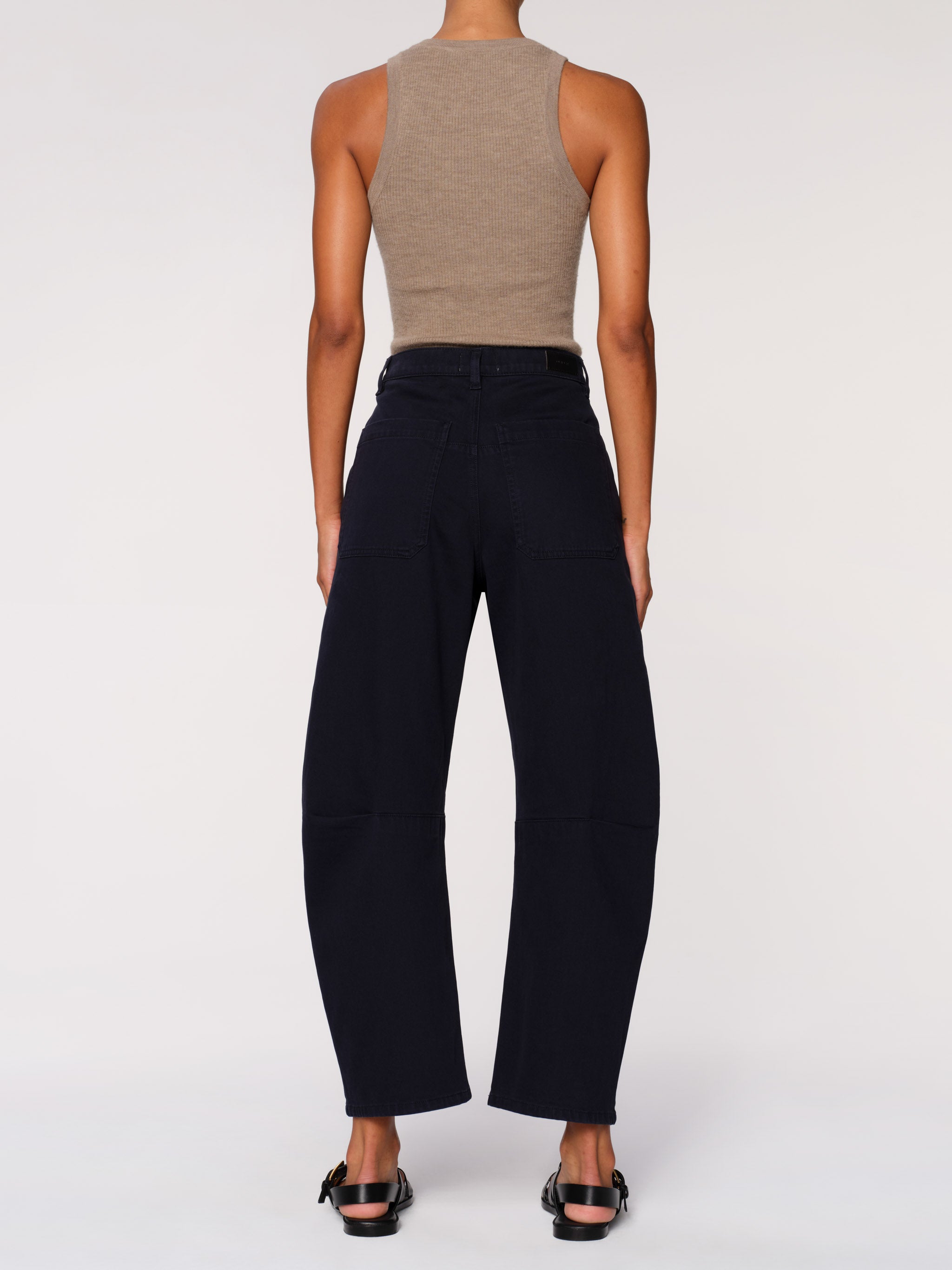 Women's Navy Blue Twill Jogger