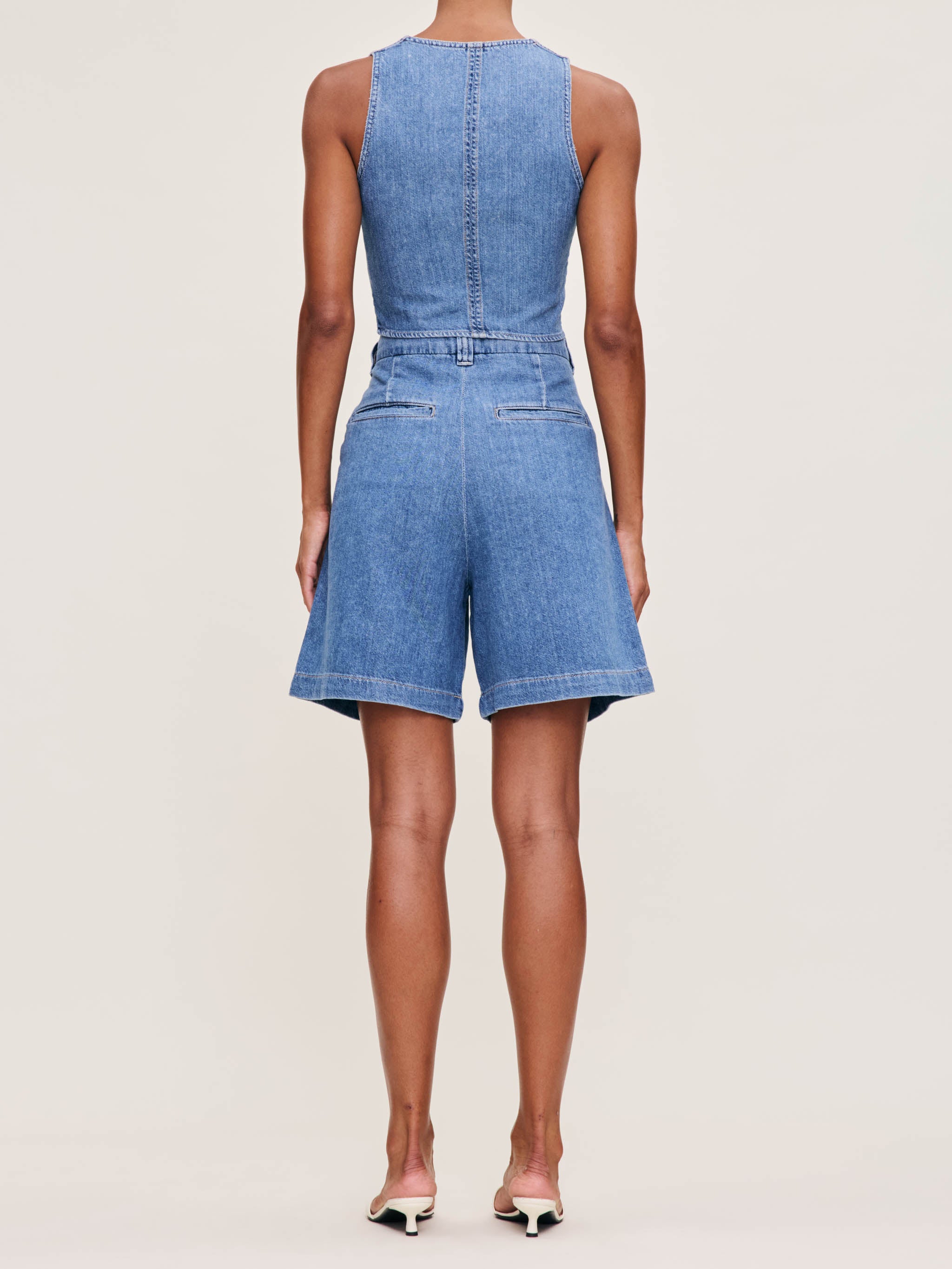 women's wide leg blue jean