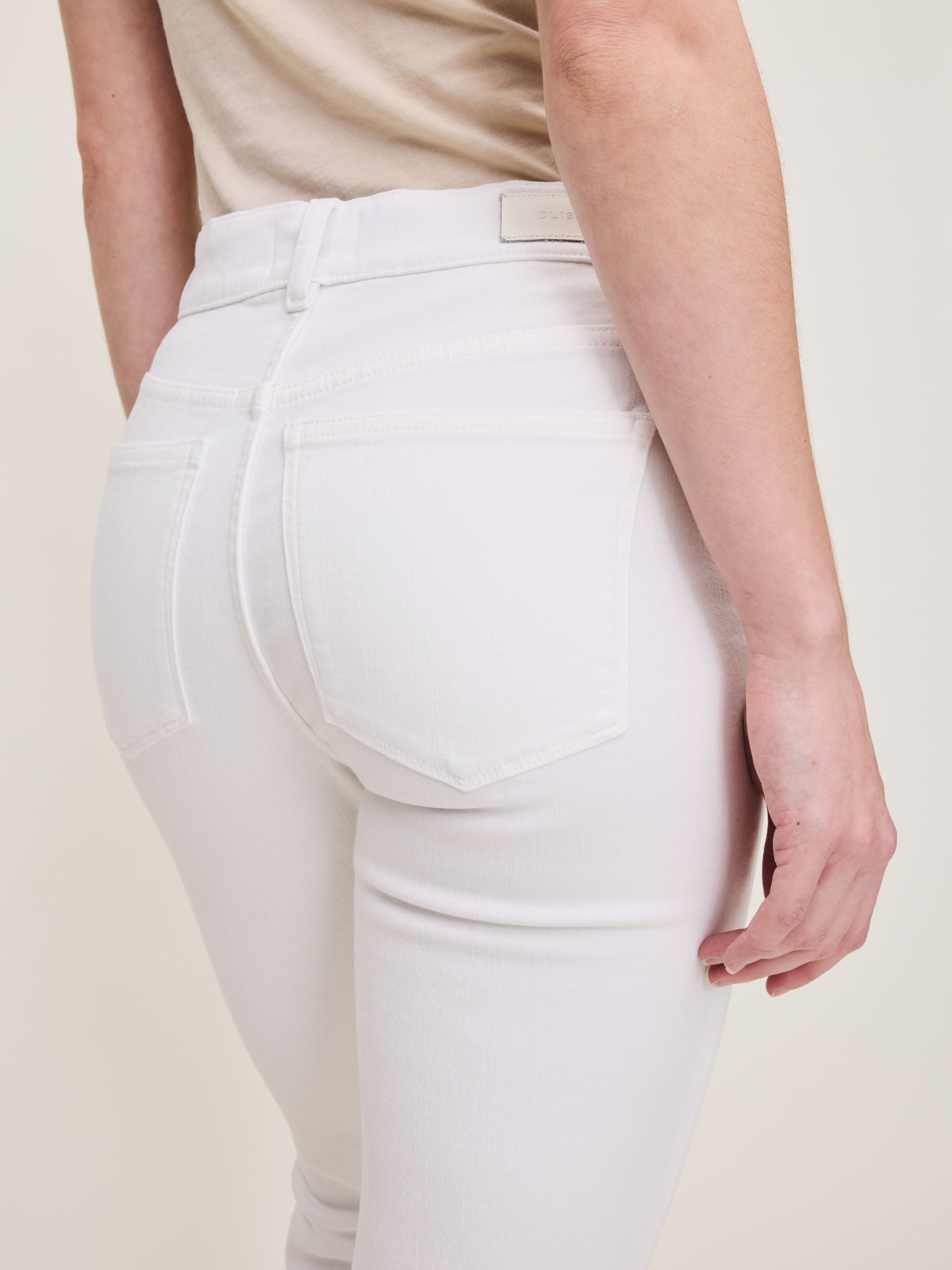 women's bootcut white jean