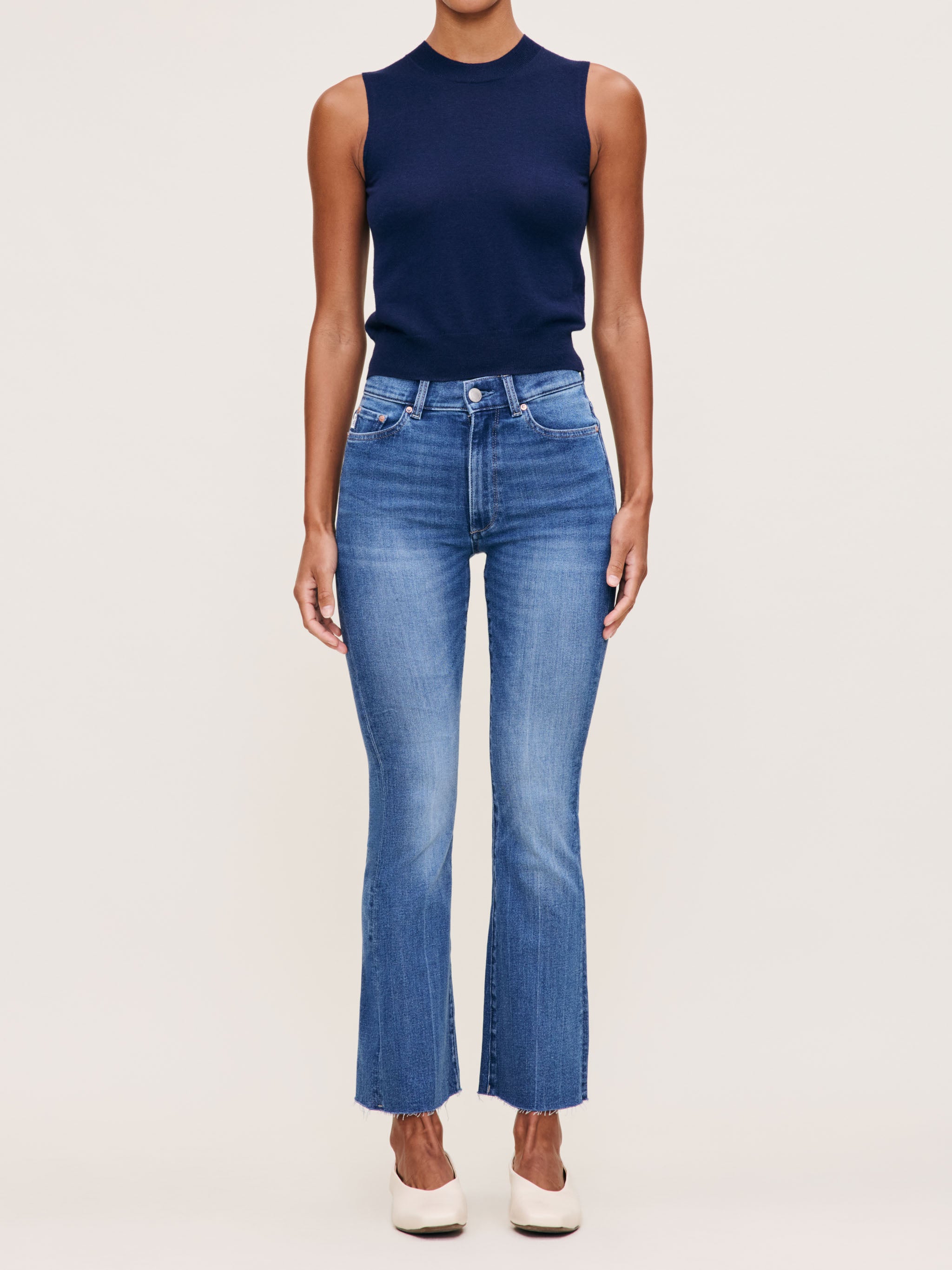 Women's Blue Boot Cut Jeans
