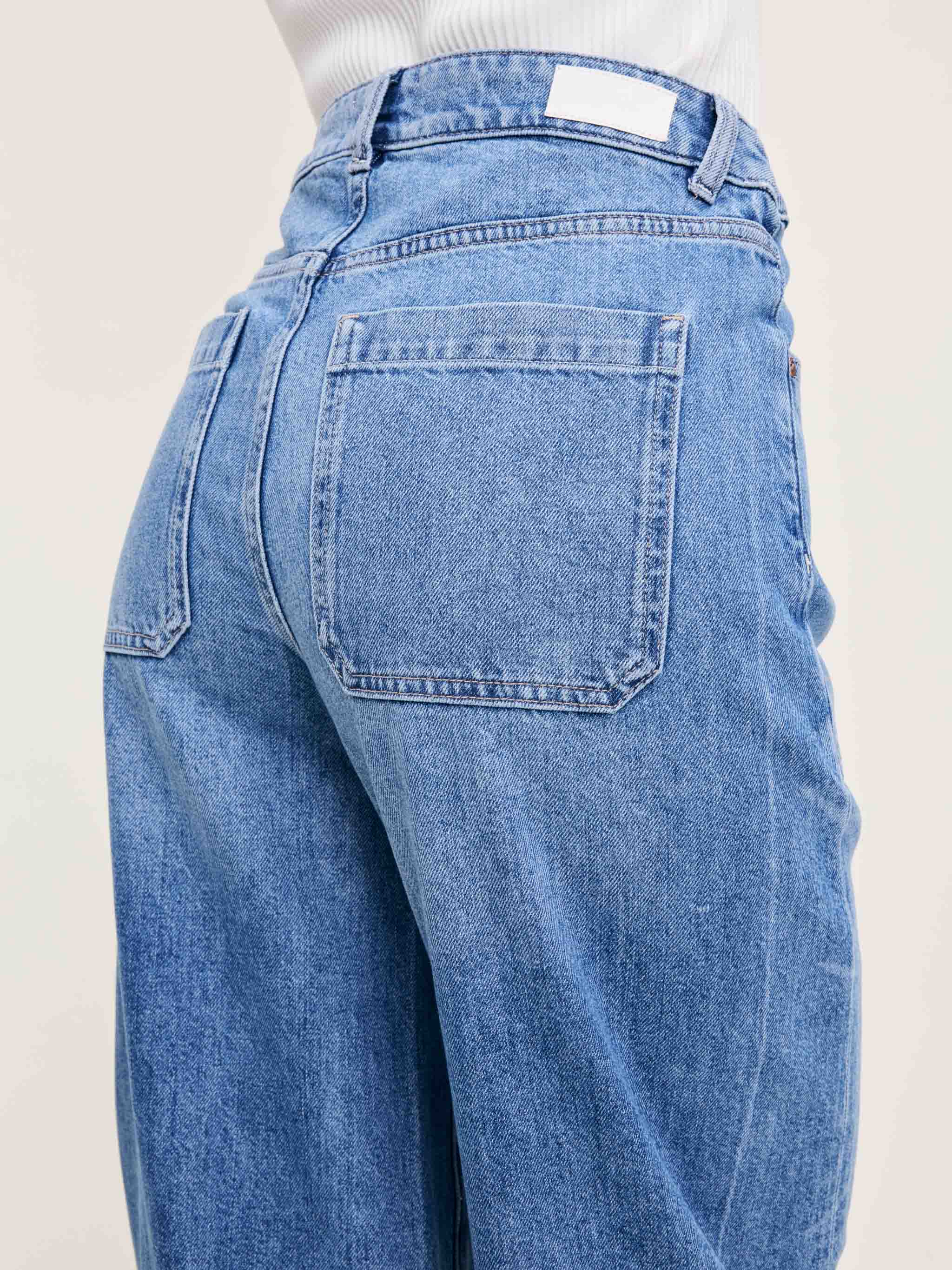 women's barrell blue jean