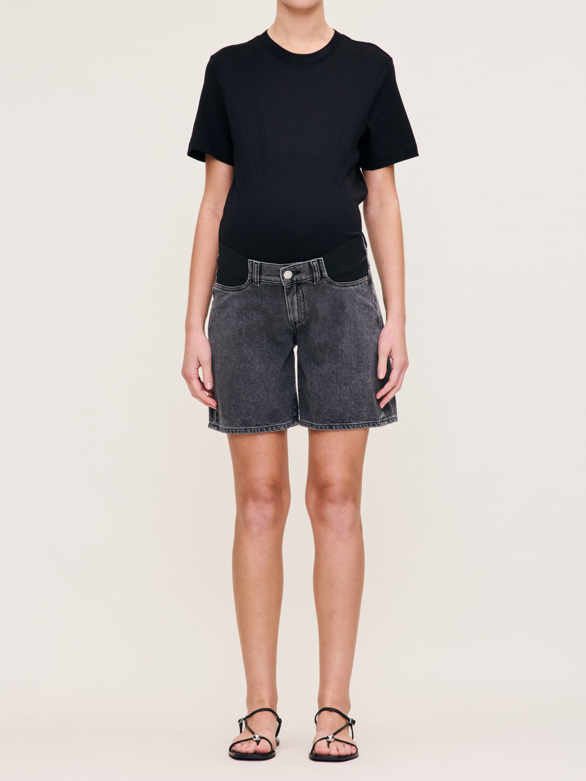 Women's Washed Black Maternity 7