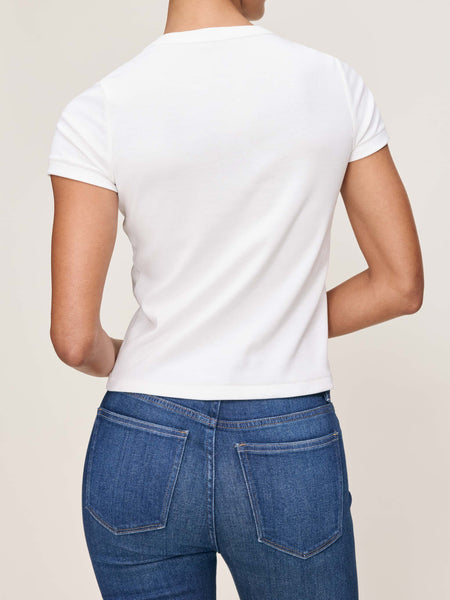 Shrunken Tee | White | DL1961 Premium Denim