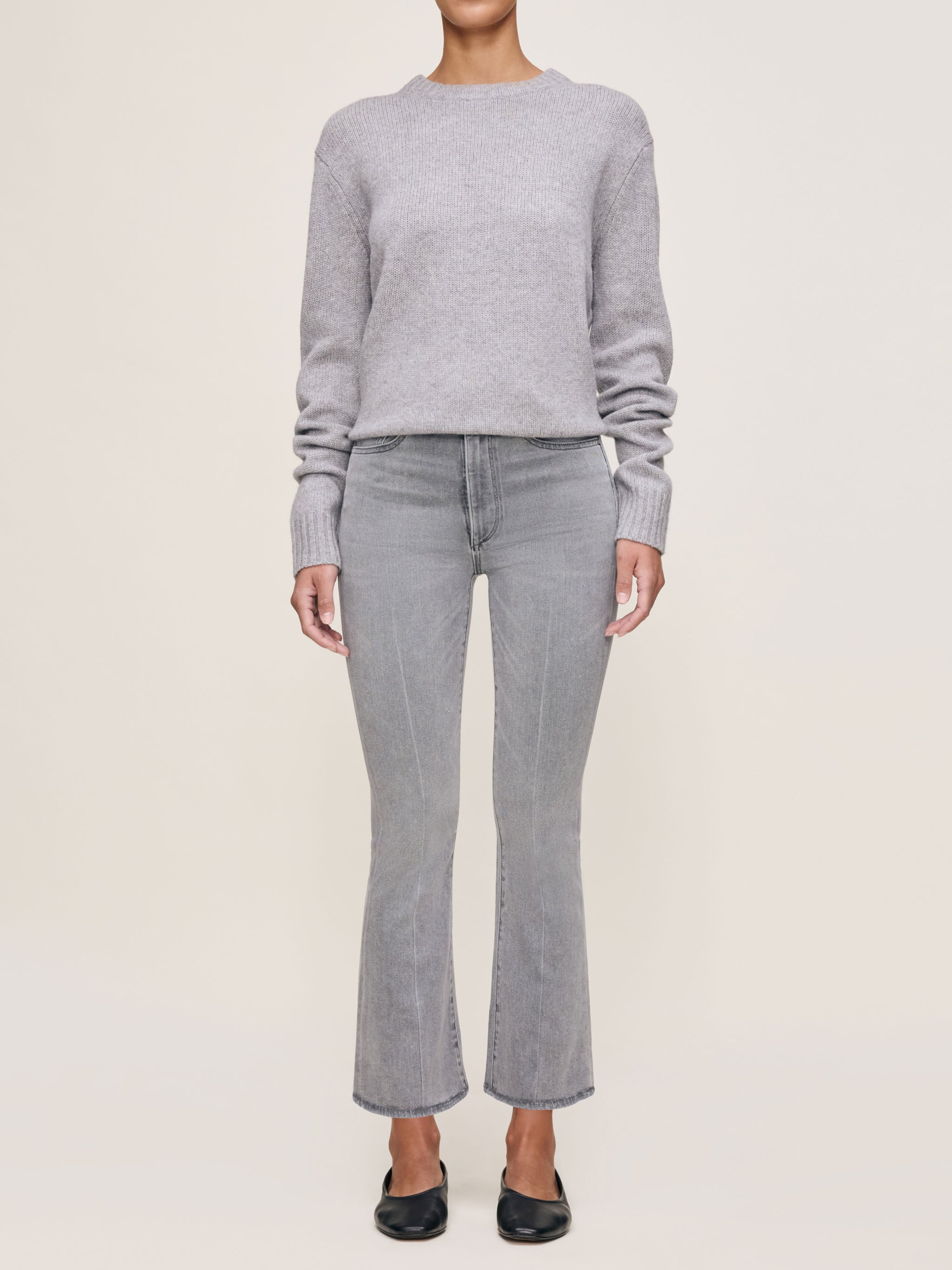 Crewneck Women Sweater | Ashen