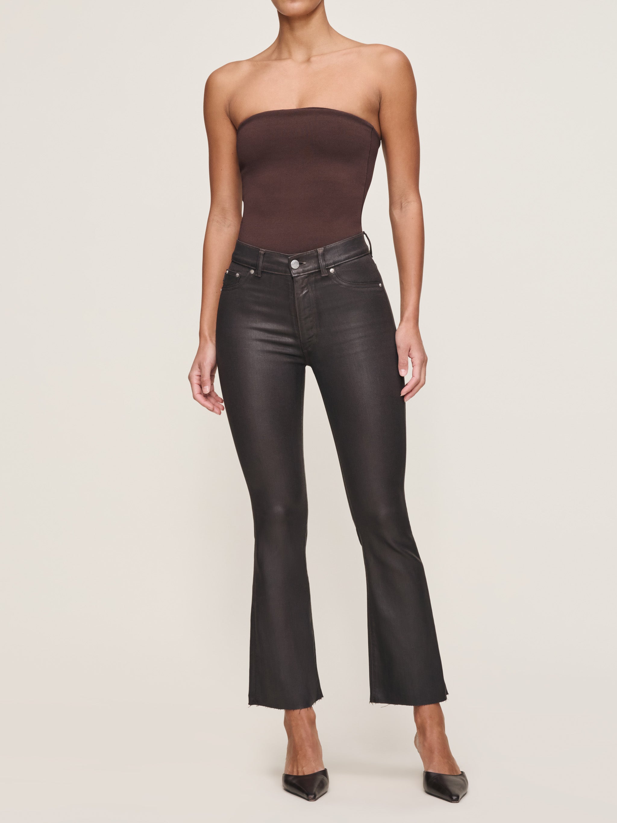 Bridget Boot High Rise Instasculpt™ Crop Jeans | Chocolate Coated