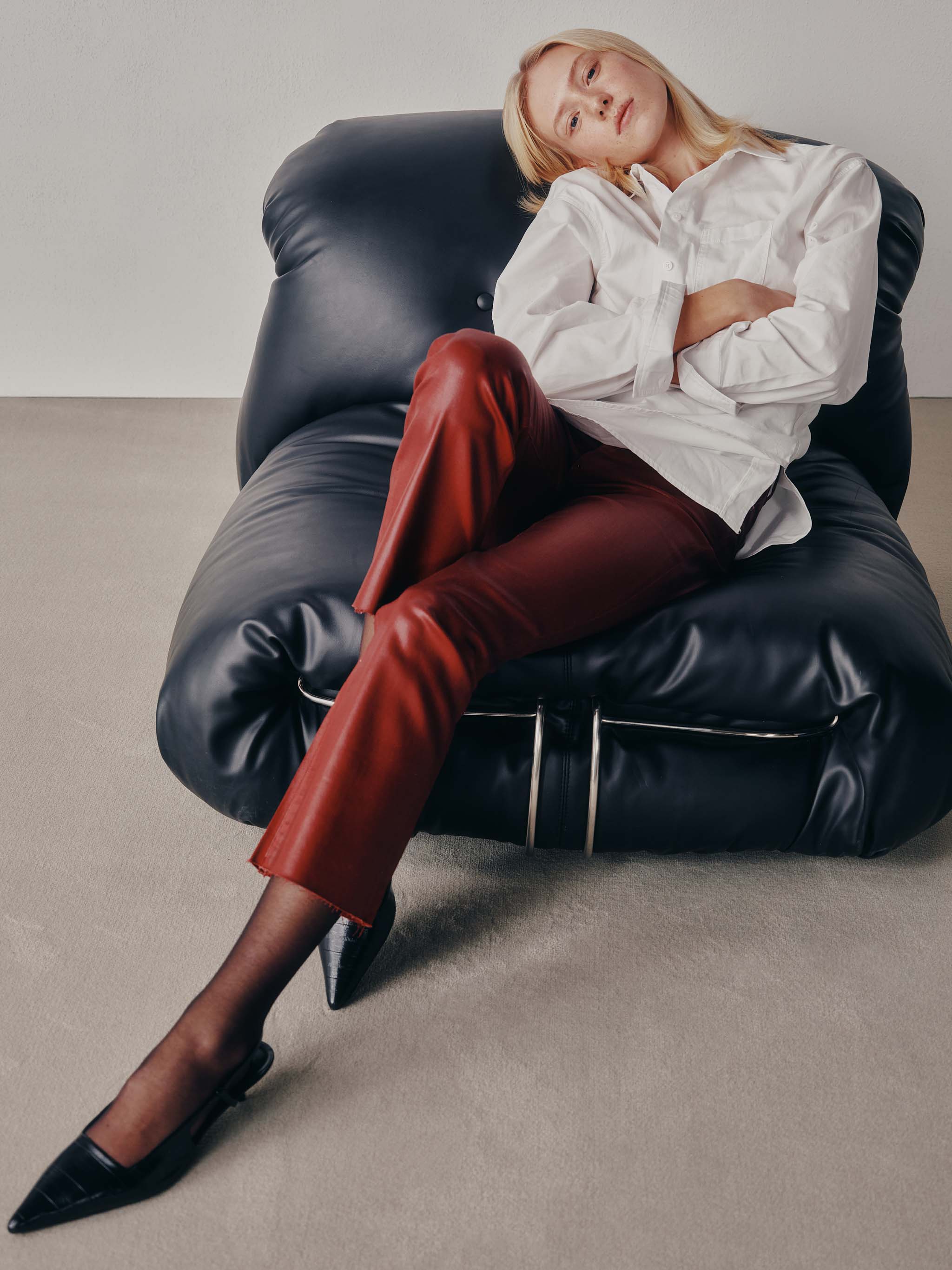 Bridget Boot High Rise Instasculpt™ Crop Jeans | Cherry Coated