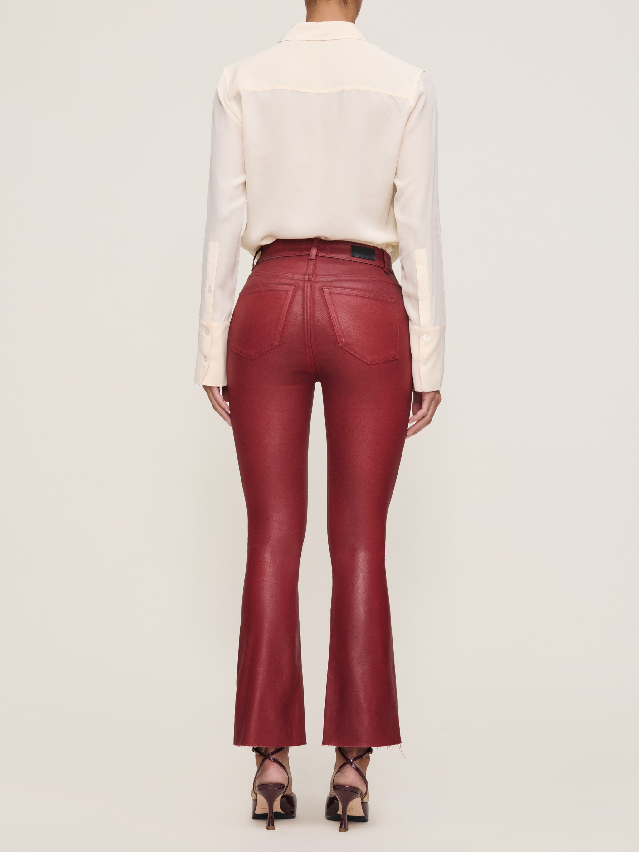Bridget Boot High Rise Instasculpt™ Crop Jeans | Cherry Coated
