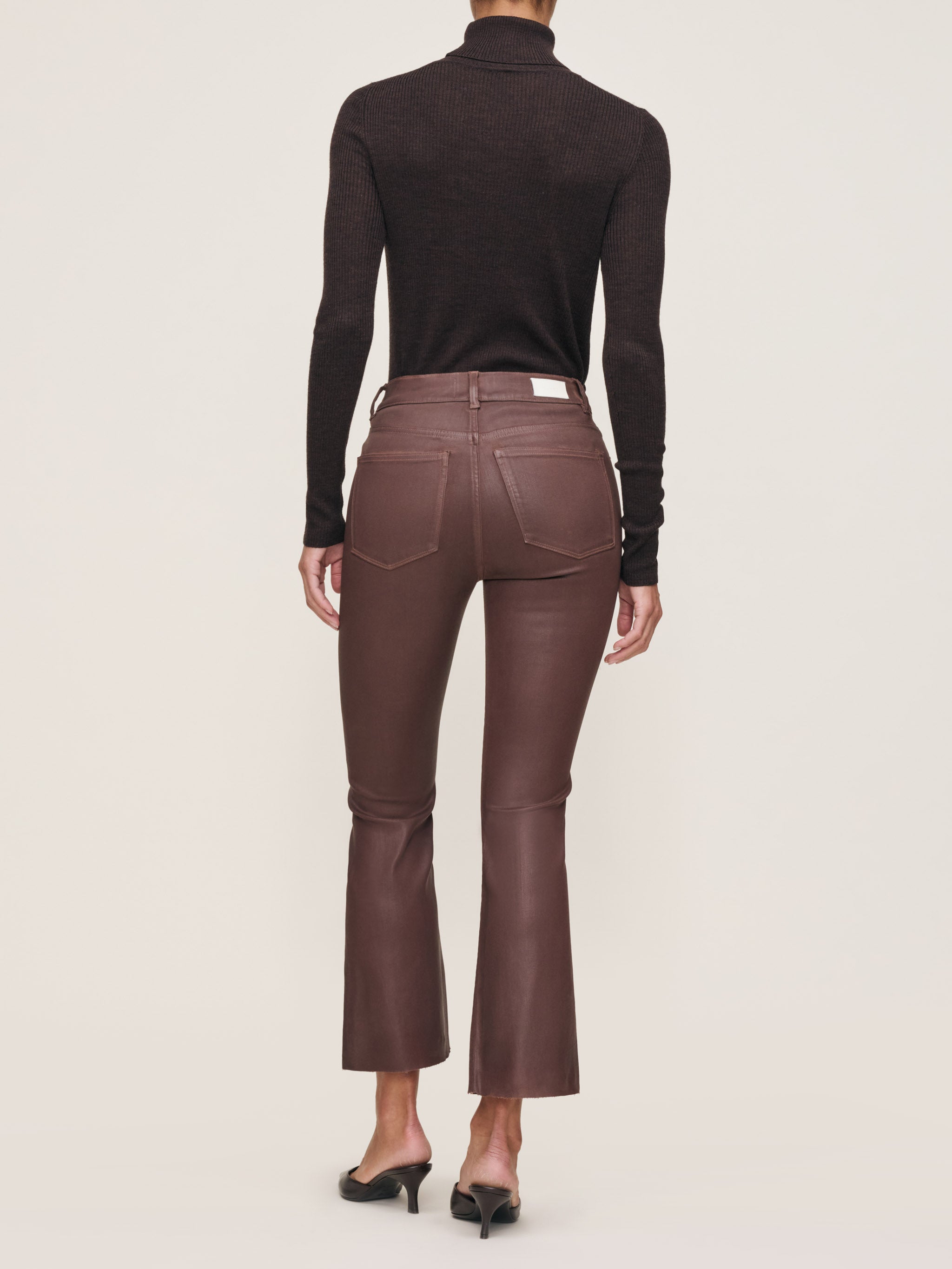 Bridget Boot High Rise Instasculpt™ Crop Jeans | Toffee Coated