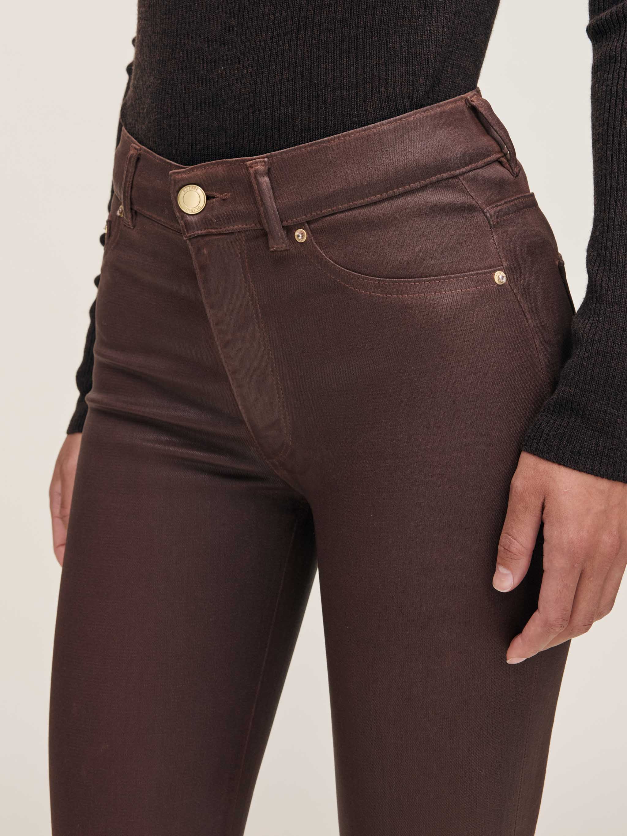 Bridget Boot High Rise Instasculpt™ Crop Jeans | Toffee Coated