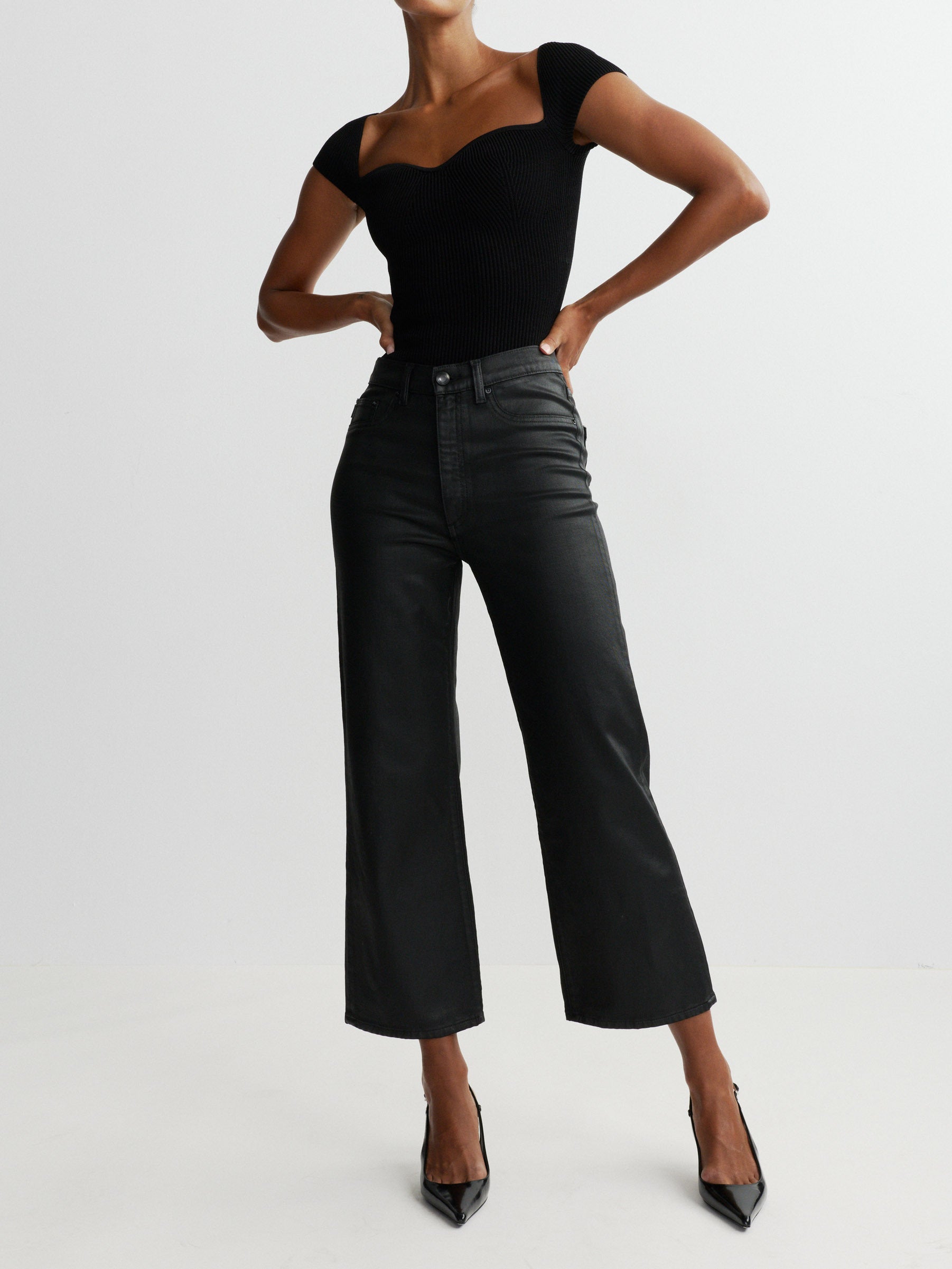 Karmine Refined Wide Leg Petite High Rise 25